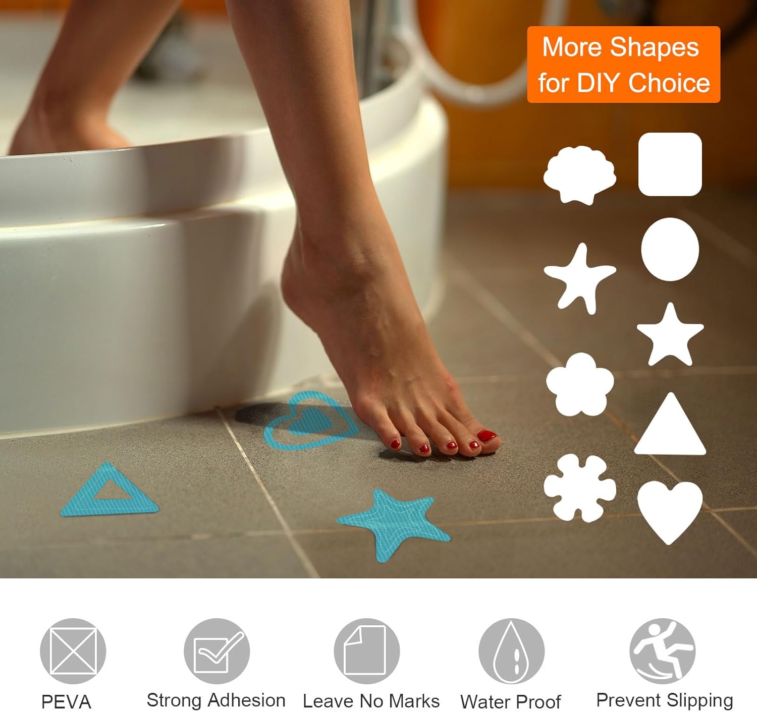 SLIP-RESISTANT NON-Slip BAThtub STICKERS