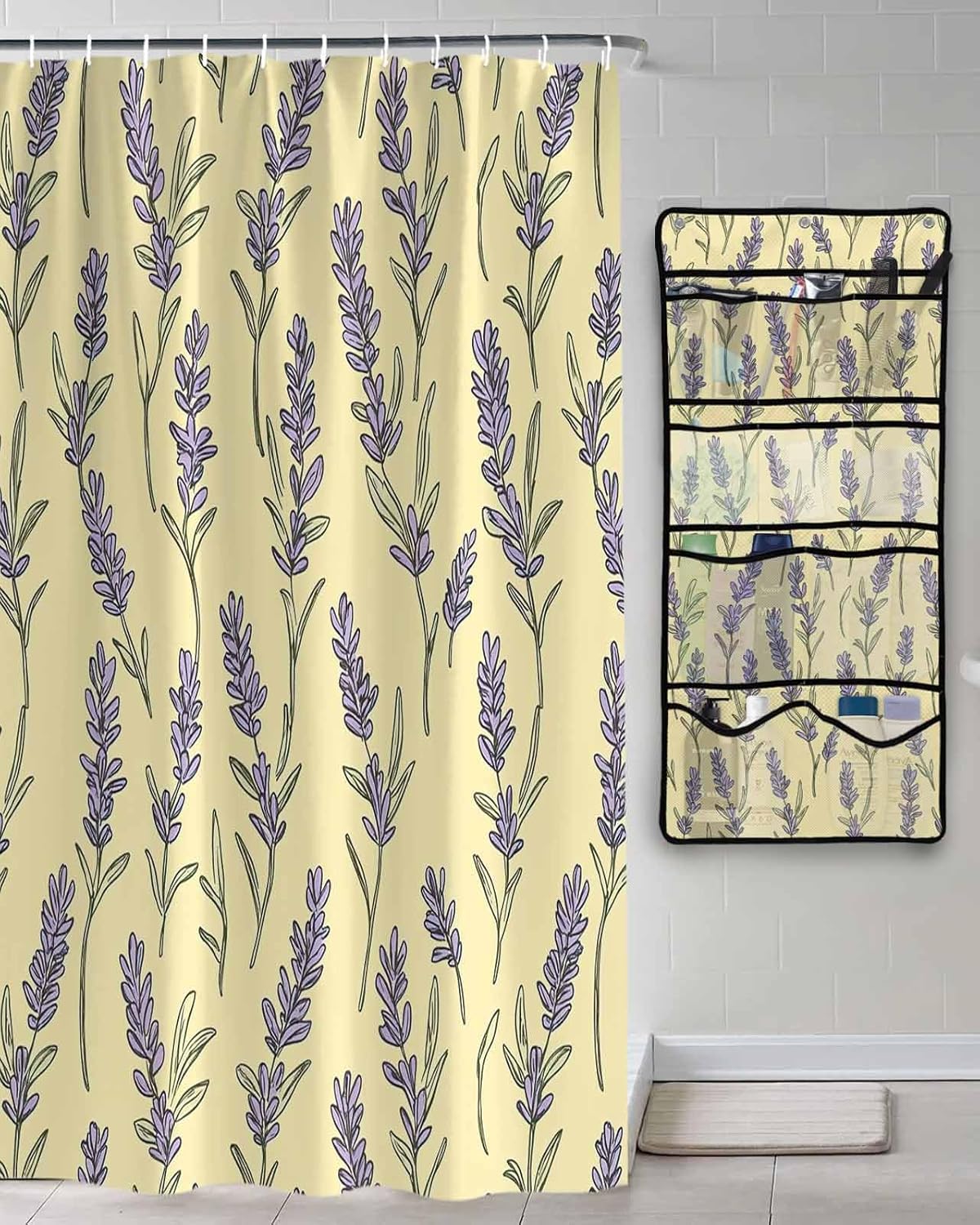 Light Yellow Bath Organizer Set