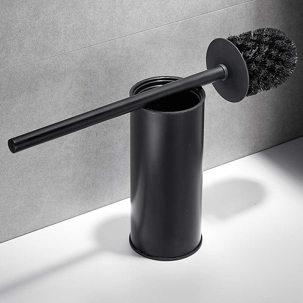 Freestanding Toilet Brush Holder 304 Stainless Steel Matte Black