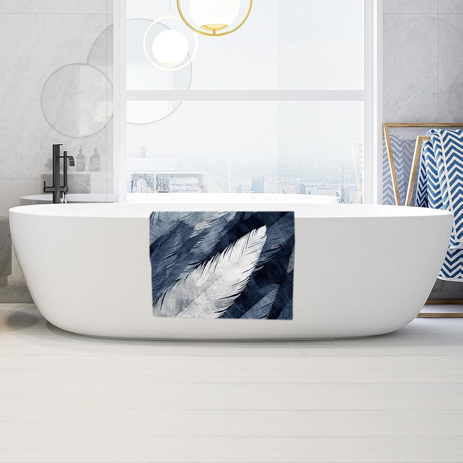 Extra Large Square Shower Mat for Comfort Slip-Free Bathing