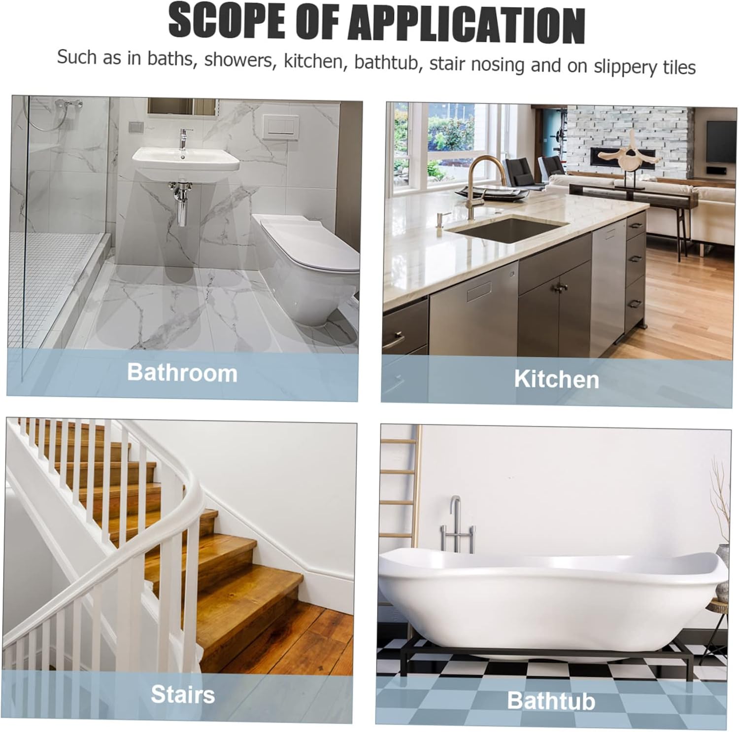 24-Piece Non-Slip bathtub stickers for Bathroom Safety