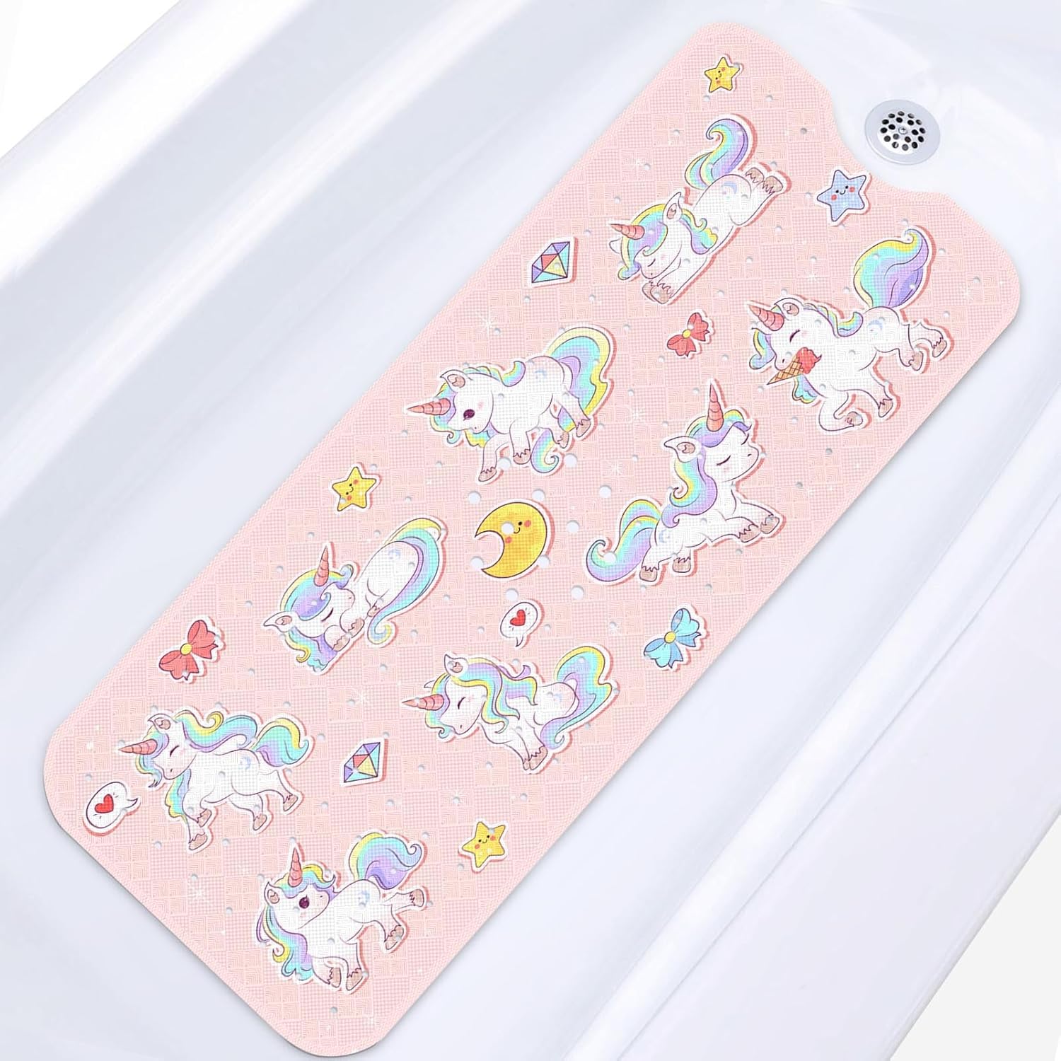 Stunning Kawaii Unicorns Bathtub Mat for Kids