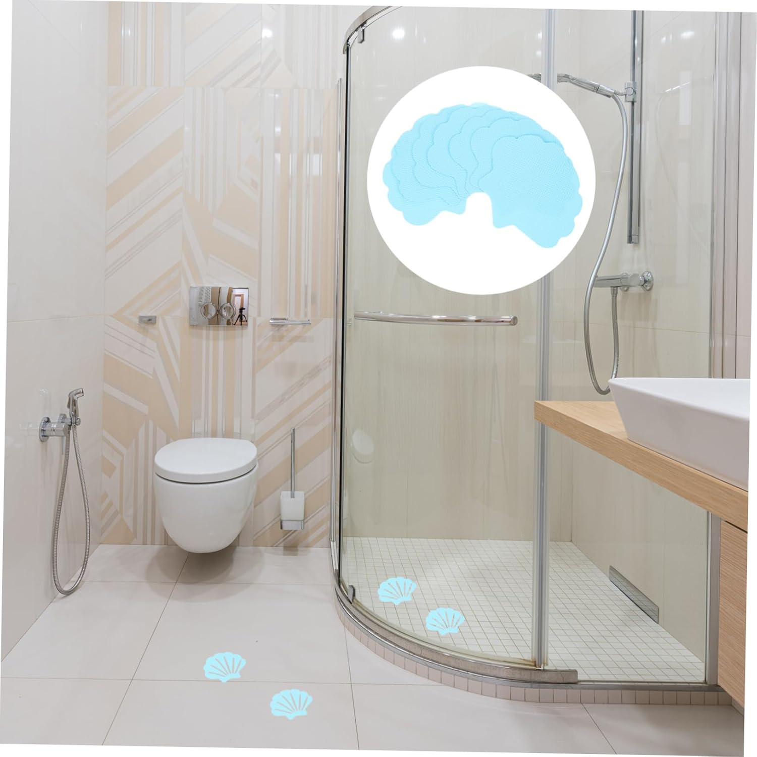 Alipis 30-Piece Non-Slip Bathtub Stickers