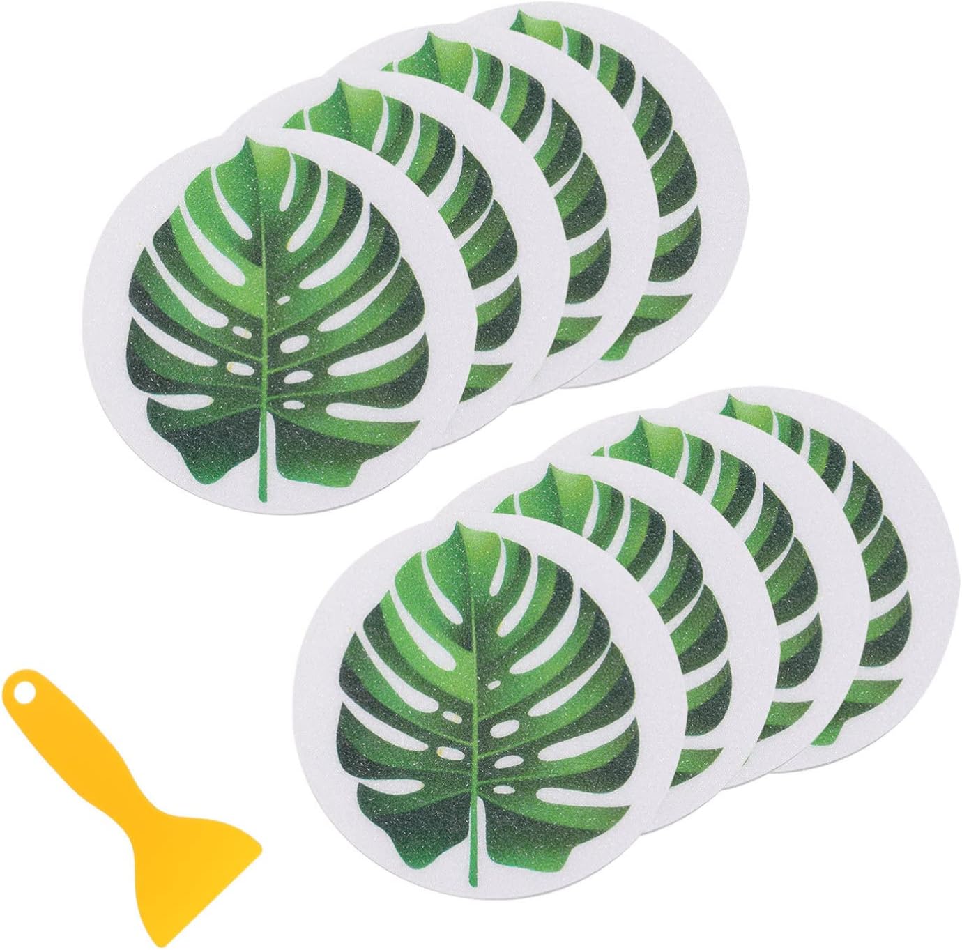 1 Set Leaf Bathtub Stickers Non Slip for Boys Girls