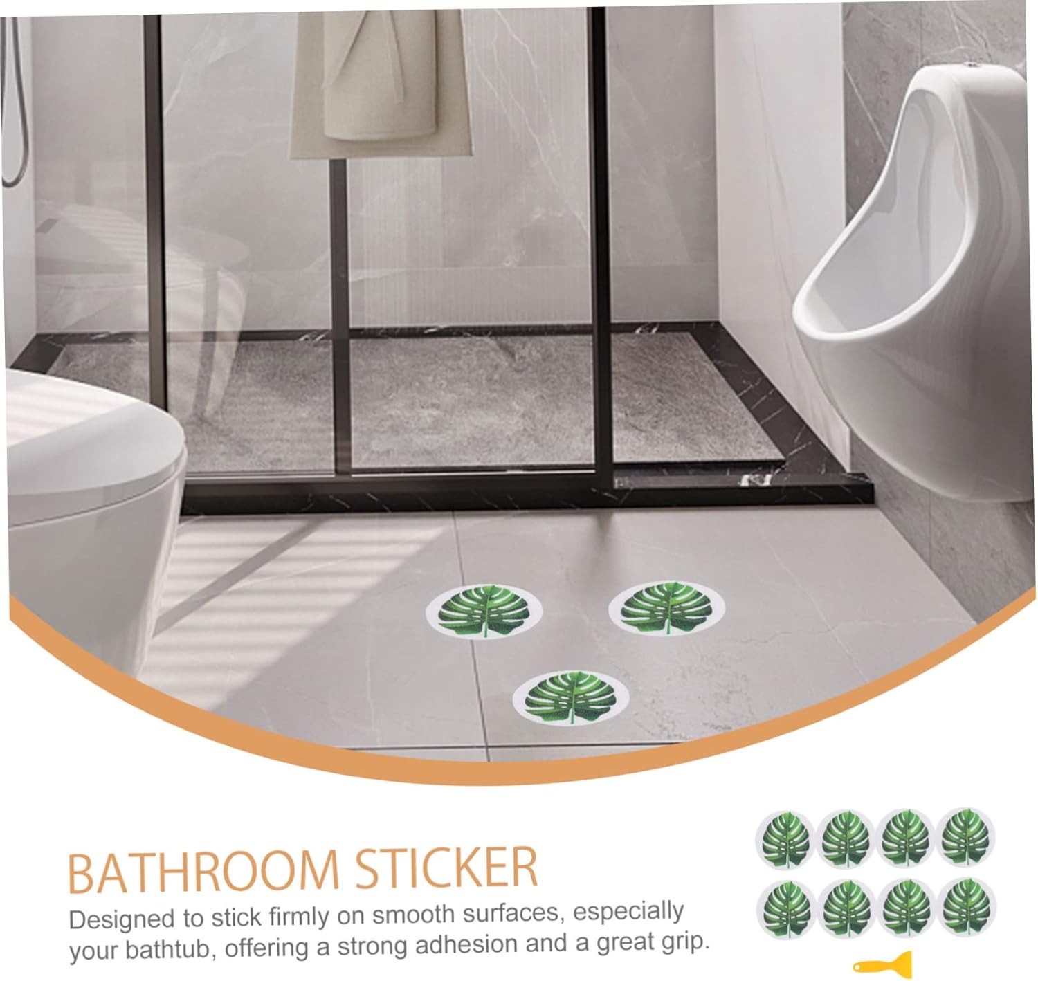 Bathroom Safety Leaf Shape Non-slip bathtub stickers from JECOMPRIS