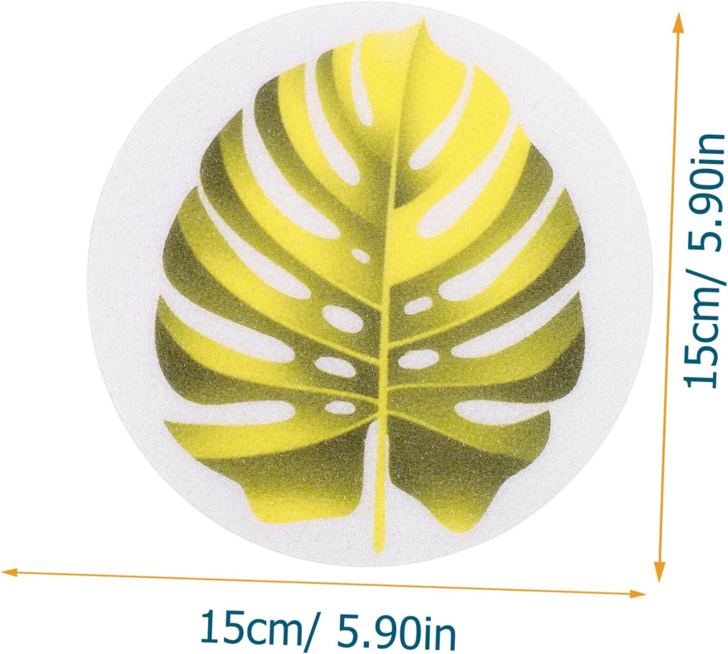 Non-Slip Bath Stickers with Leaf Design for Kids