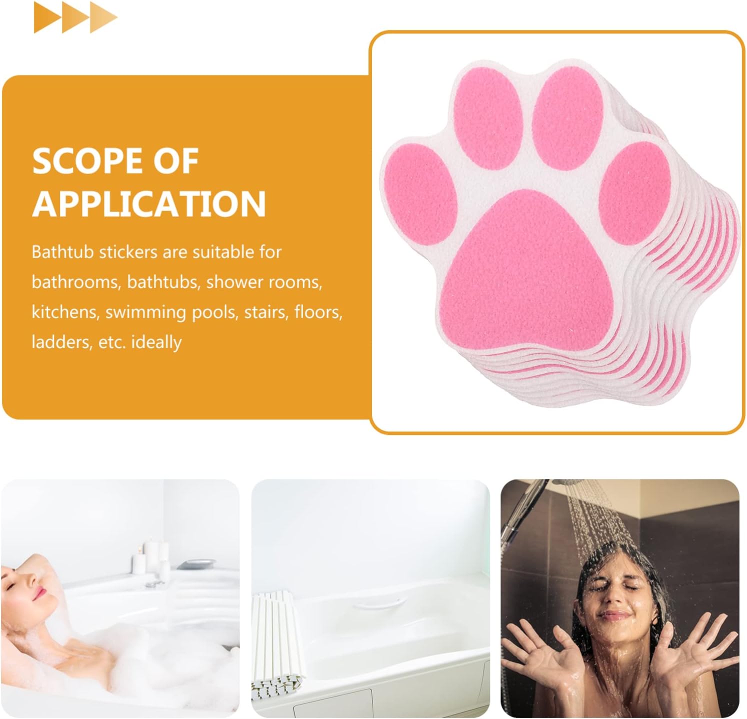 Anti-Slip Dog Cat Bath Stickers