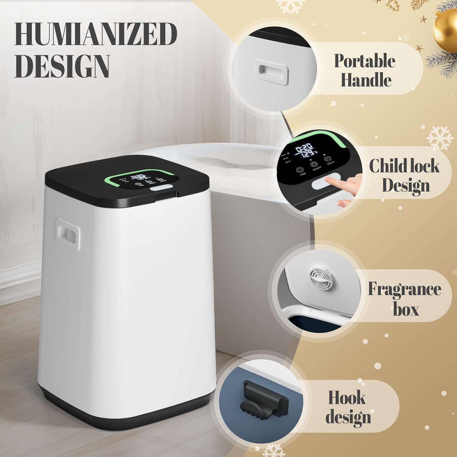 Tehanld 25L Towel Warmer with 200F Heating Child Lock Upscale Design