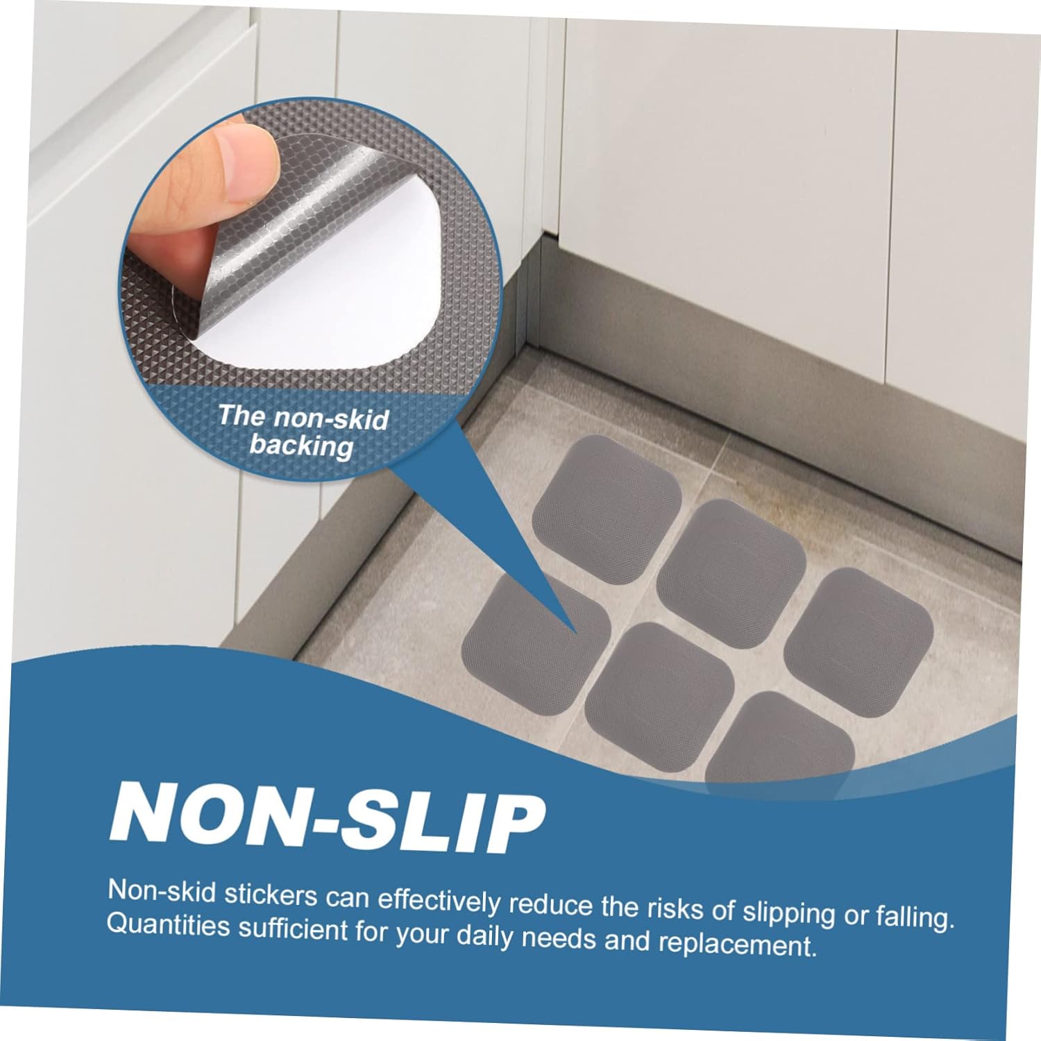 Non-Slip Shower Stickers for Safety Comfort