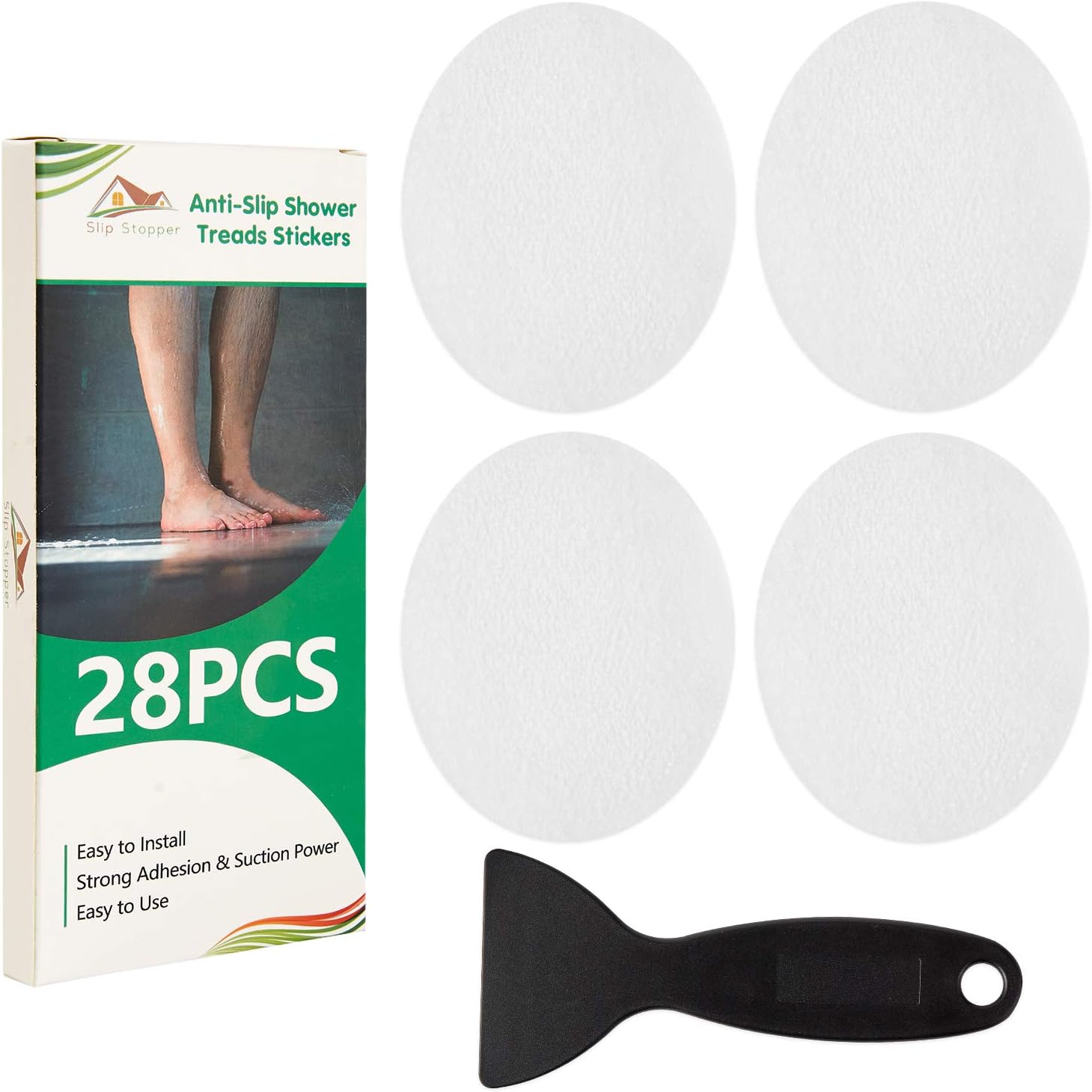 Non-Slip Bathtub Stickers Safe Durable Anti-Slip Bath Sticker Set