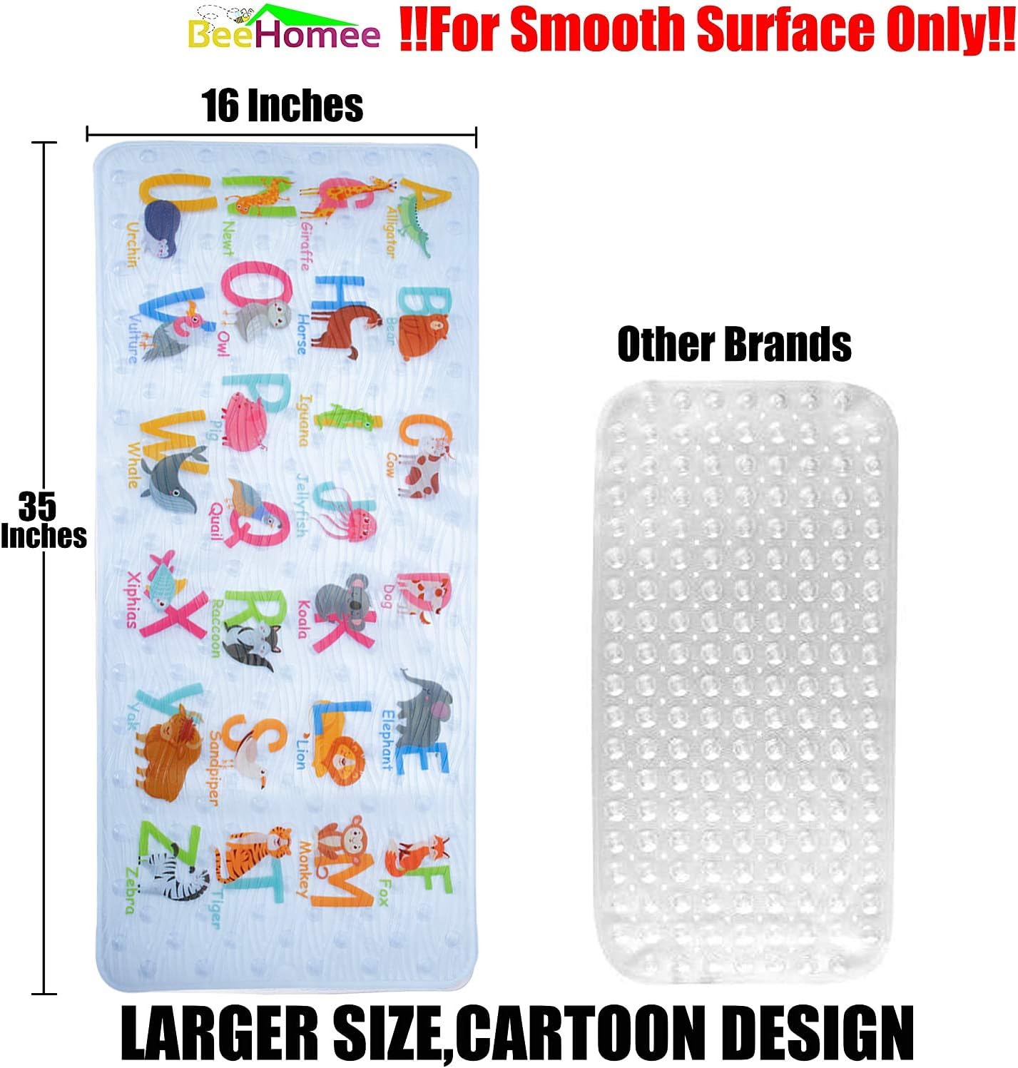 Cartoon Non Slip Bathtub Mat for Kids - 34x15 Inch