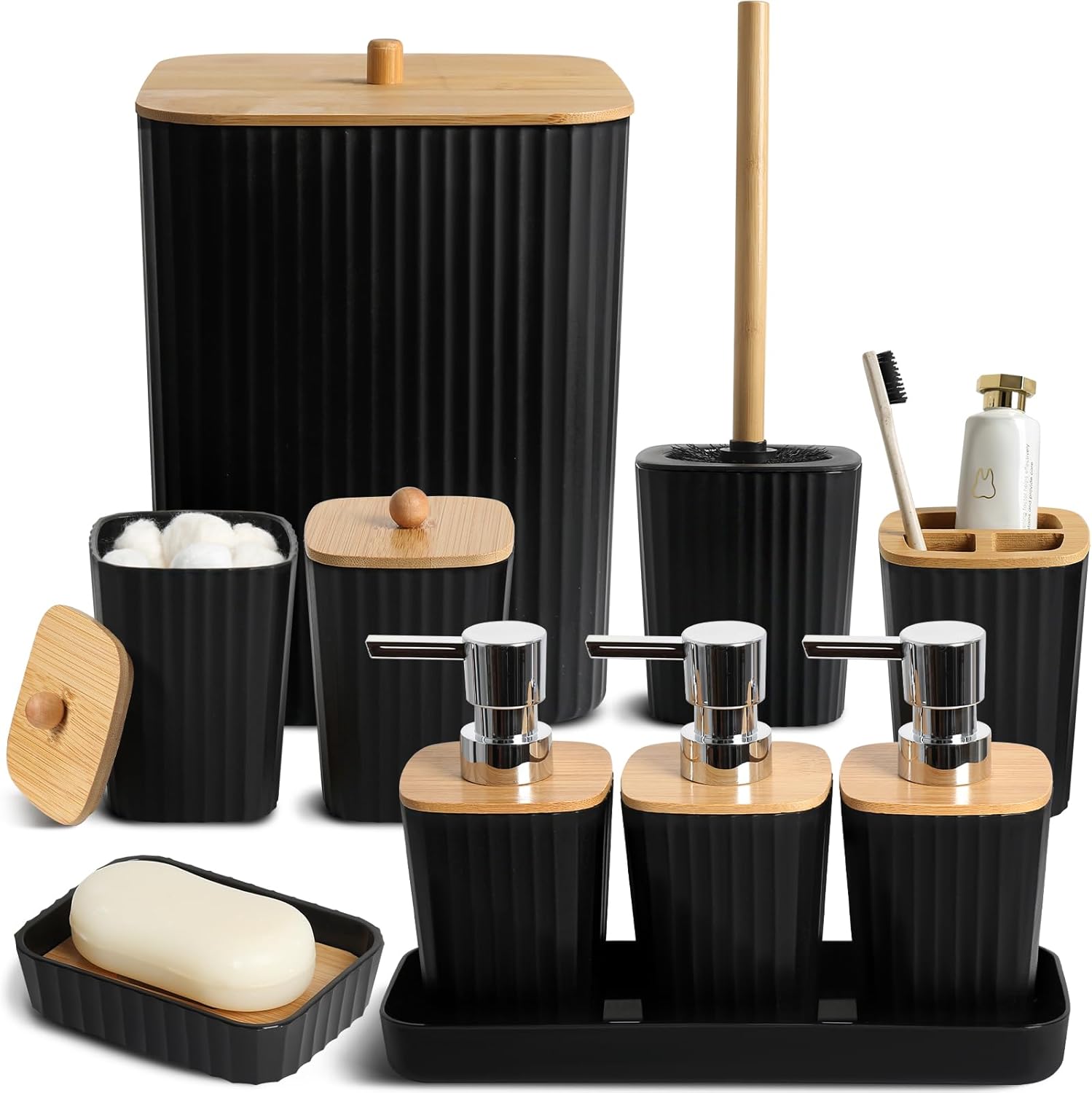 Rytoxil Complete Black Bathroom Set