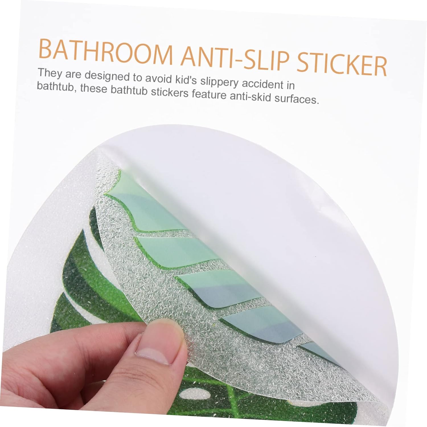 1Set Leaf Anti-Slip Bathtub Stickers for Safe Bathing