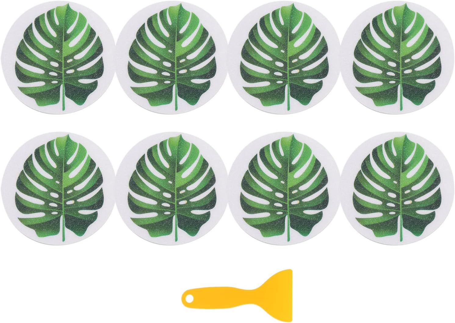 Zerodeko Non Slip Bathtub Decals Leaf Shape for Kids