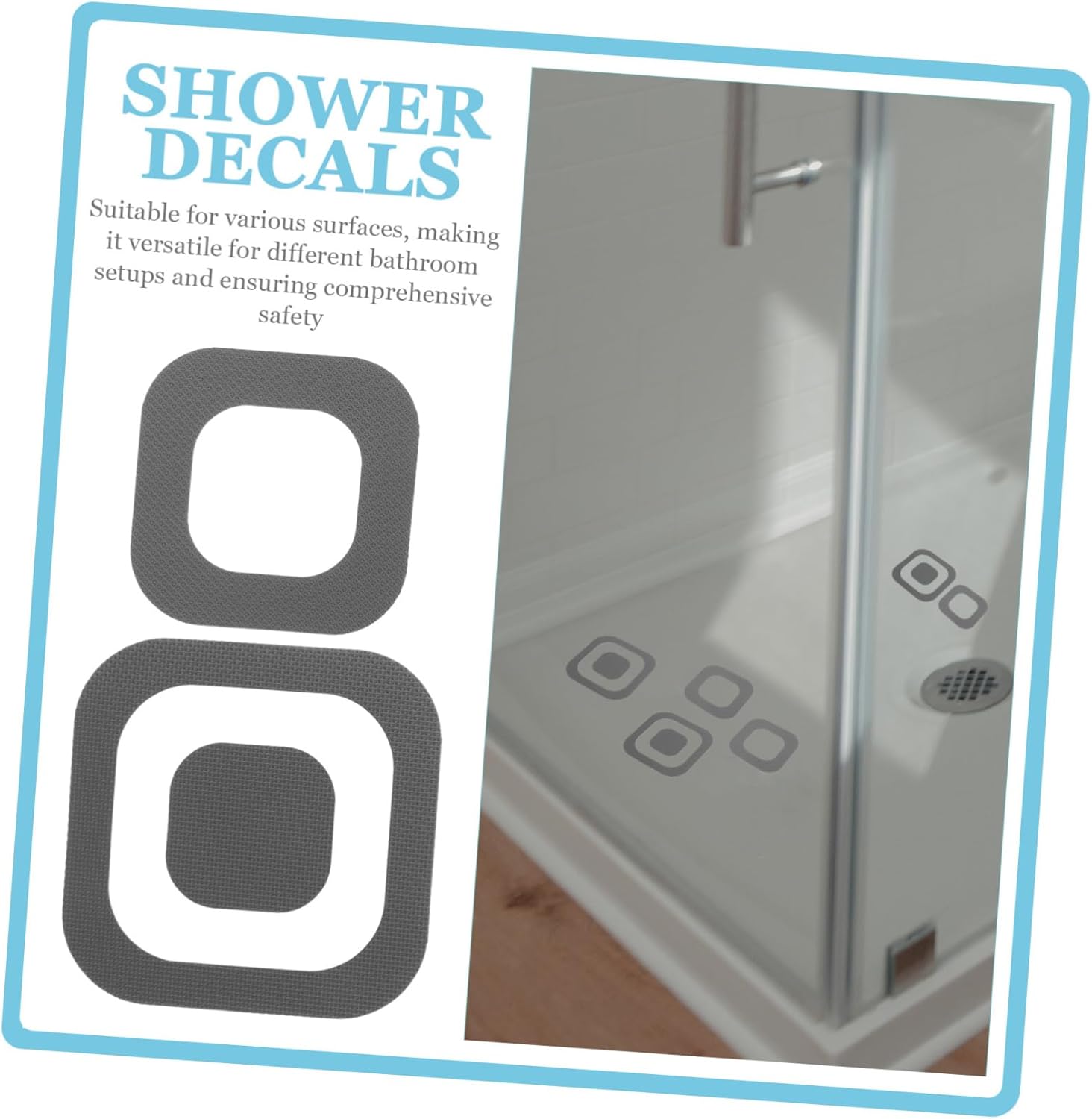 20pcs Shower Stickers Adhesive Strips for Safety