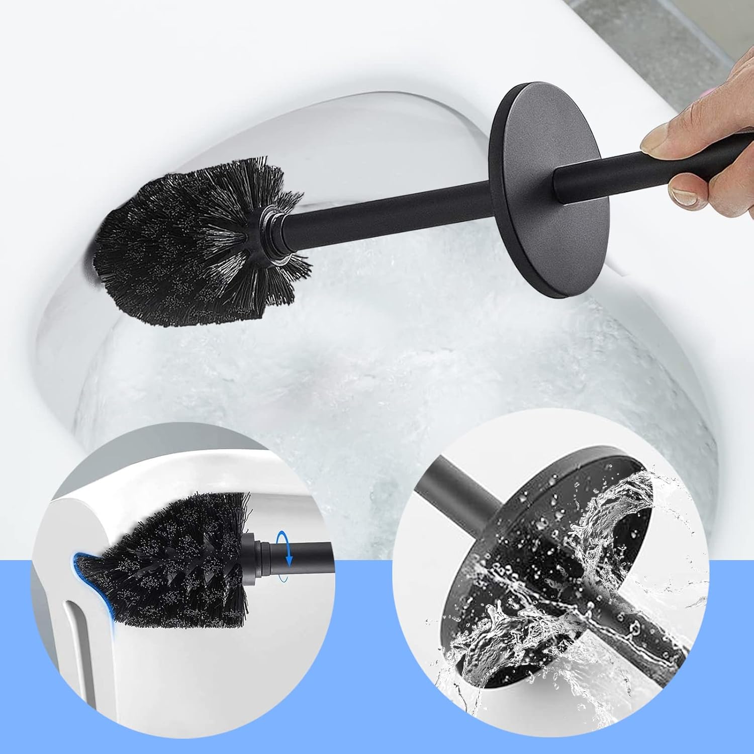 Wall-Mountable Toilet Brush Holder Stainless Steel