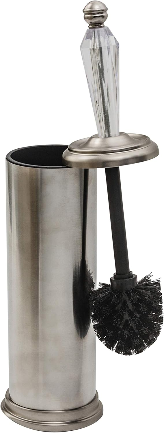 Splash Home Tammy Stainless Steel Toilet Brush with Holder