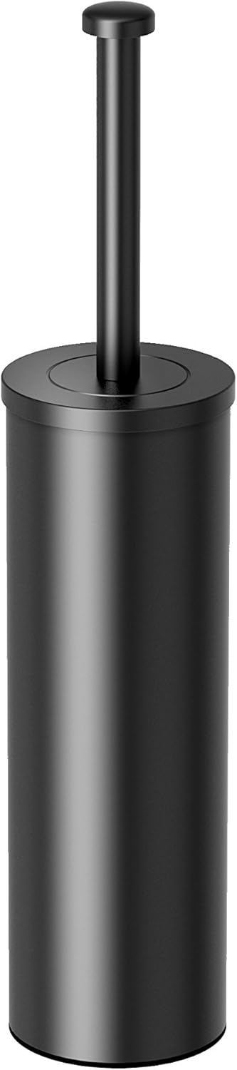 Gatco 1481MX Latitude II Round Toilet Brush with Holder Matte Black