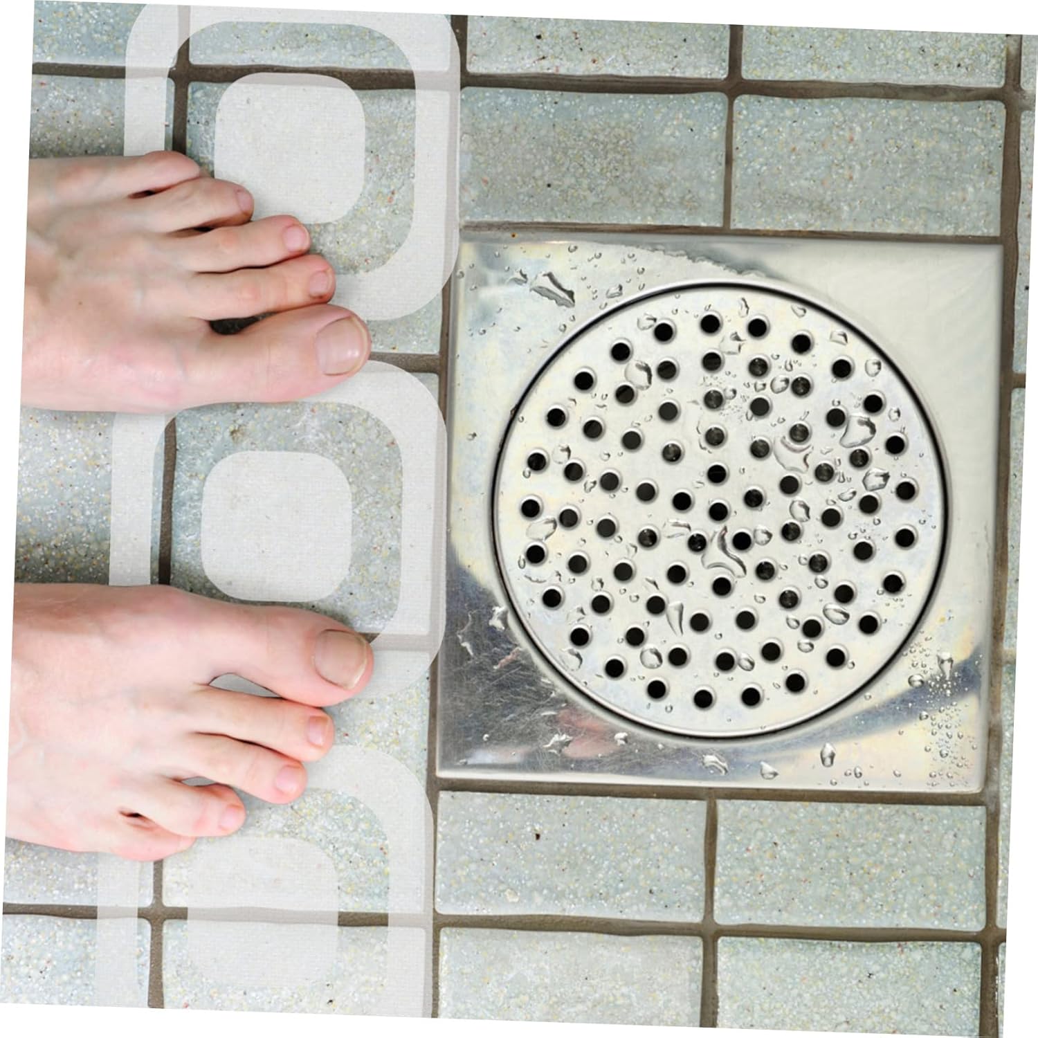 24-Piece Slip-Free Sticker Set for Bathroom Safety