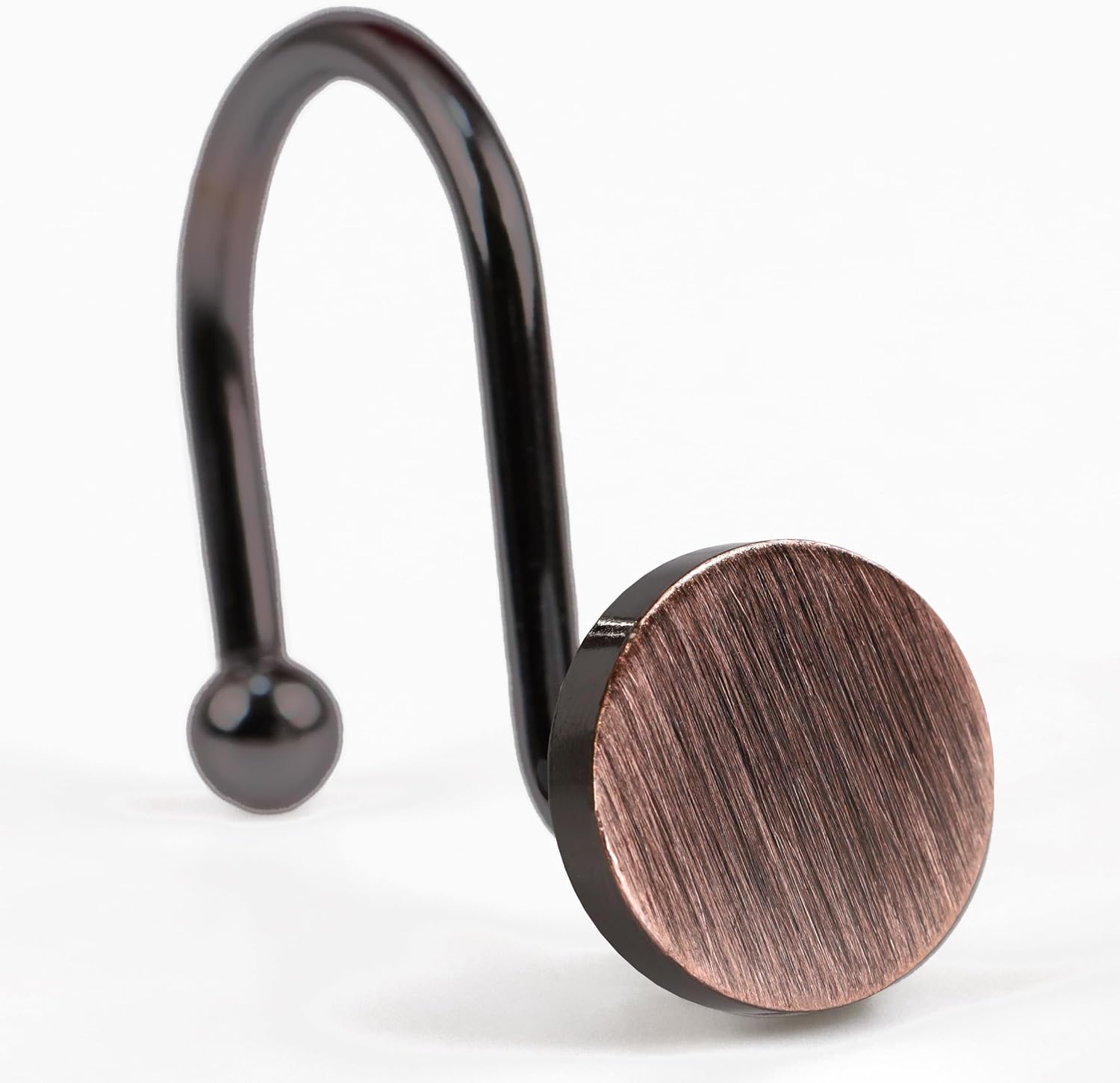 Elegantly Modern Bronze Shower Curtain Hangers for Rust-Free Showers