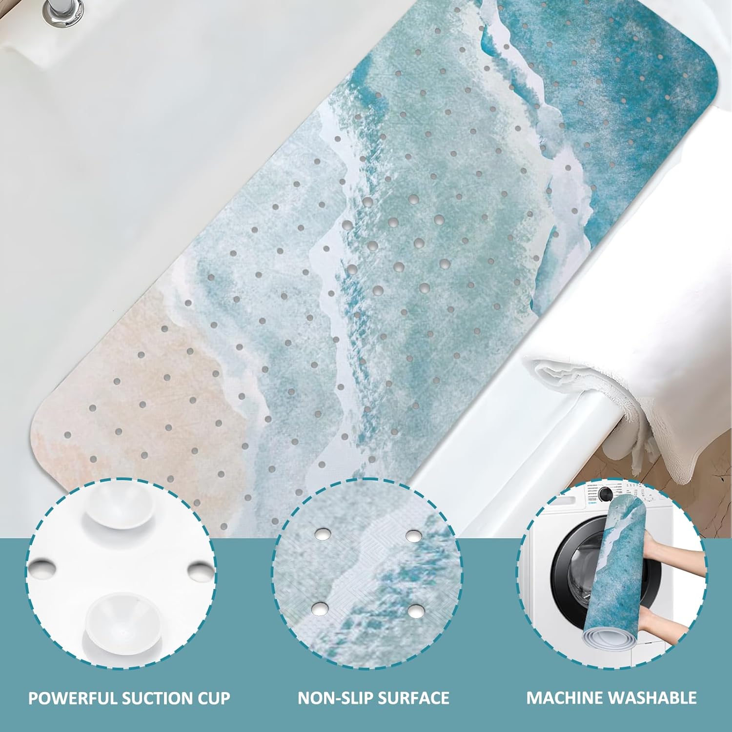 Beach Bathtub Mat for Kids Safe Fun