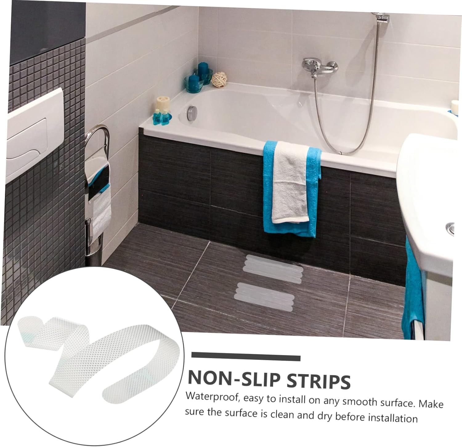 Perfect Non-Slip Bath Strips for Safety