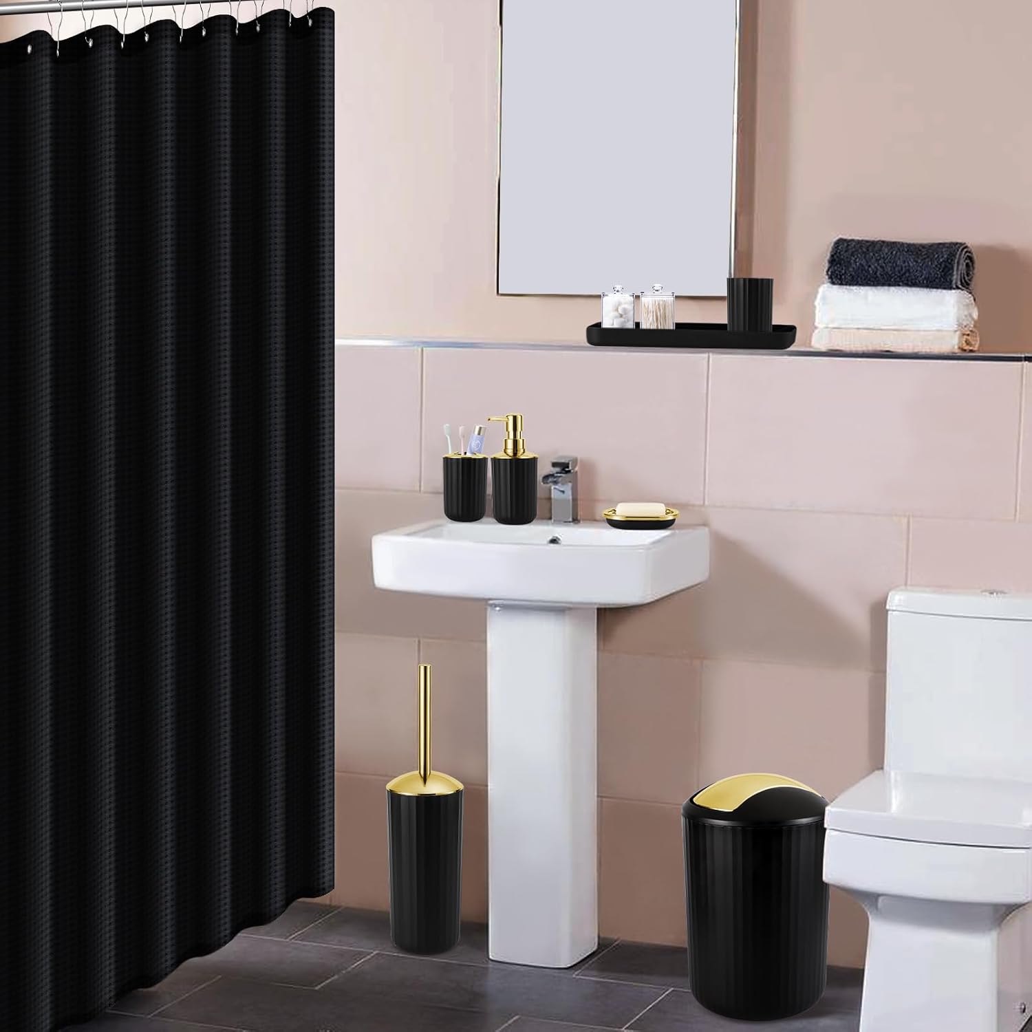 High-Quality Bath Set with Sturdy Material for Home Use