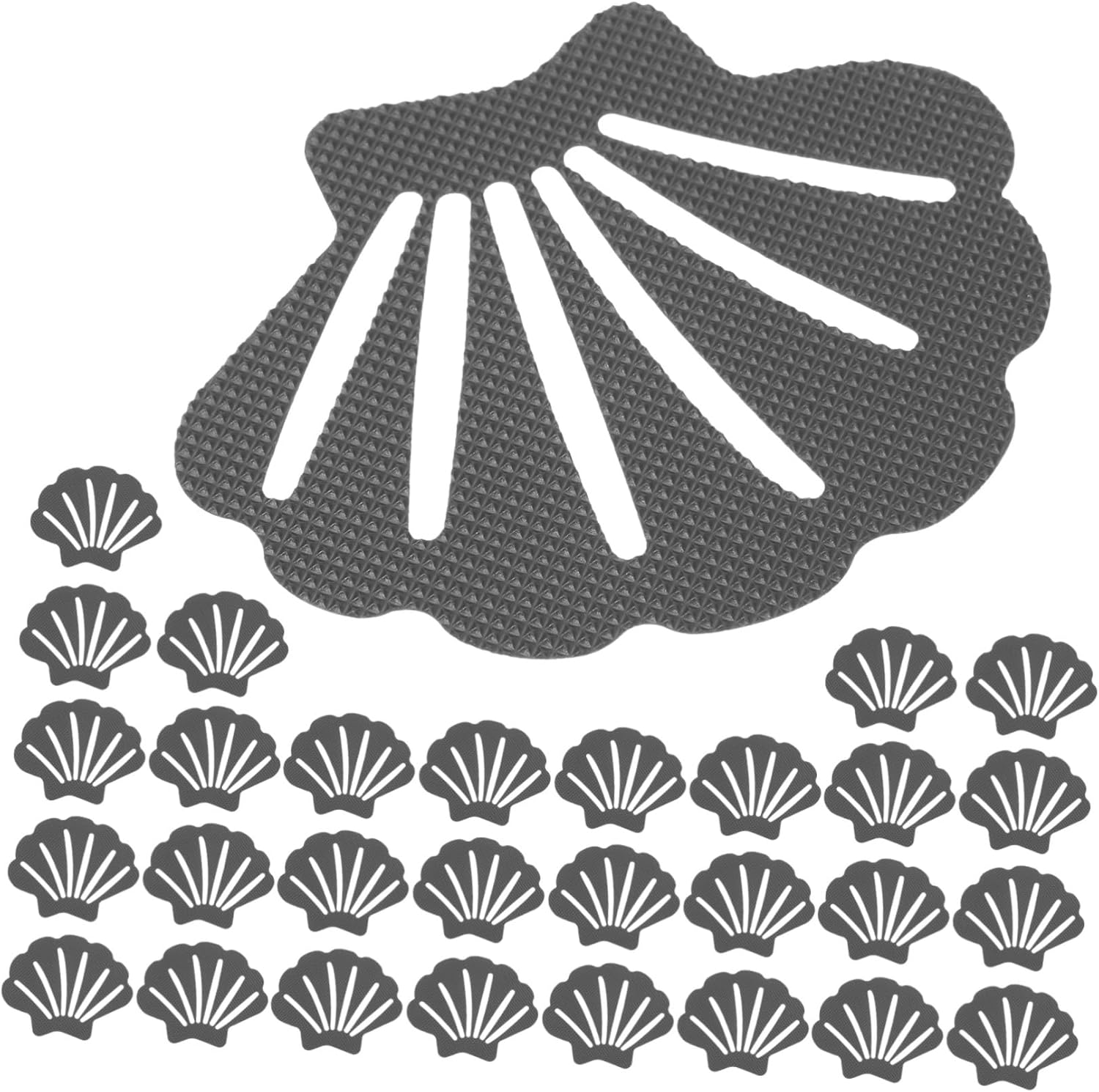 30-Piece Shell Shaped Bathtub Bath Non-Skid Stickers