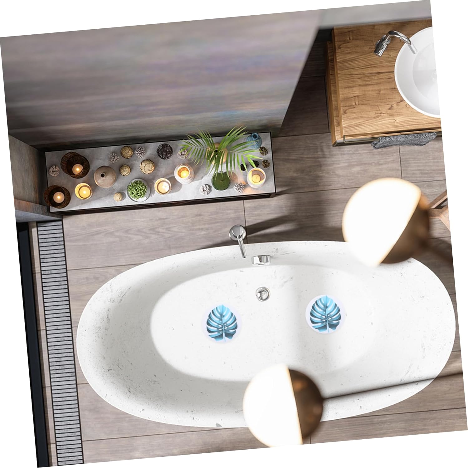 Homoyoyo Anti-Slip Bathtub Stickers Set