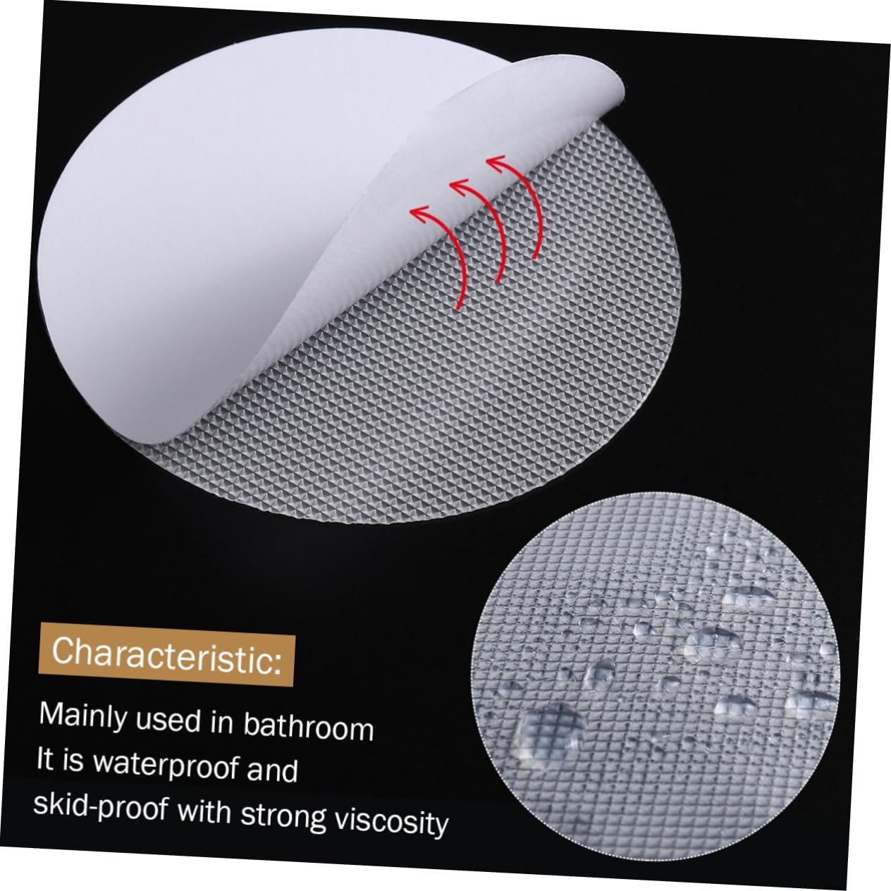 30-Pack Non-Slip bathtub stickers for Safety in Bathrooms