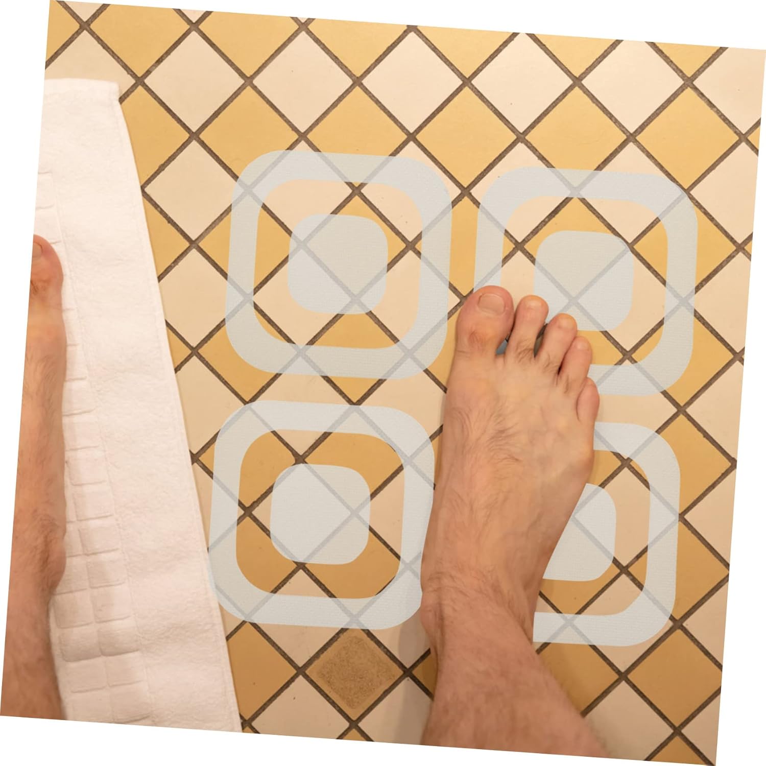 Wakauto 24-Piece Non-Slip Bathtub Stickers