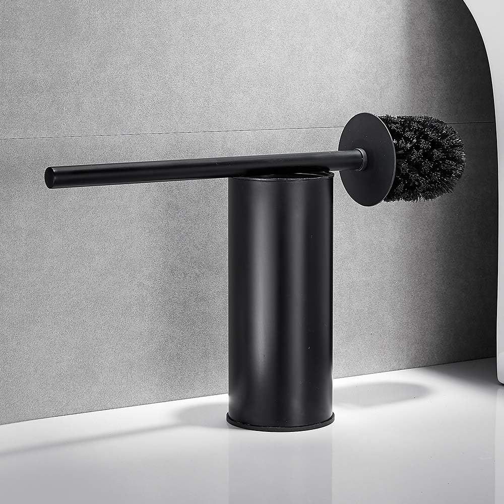 Freestanding Toilet Brush Holder 304 Stainless Steel Matte Black