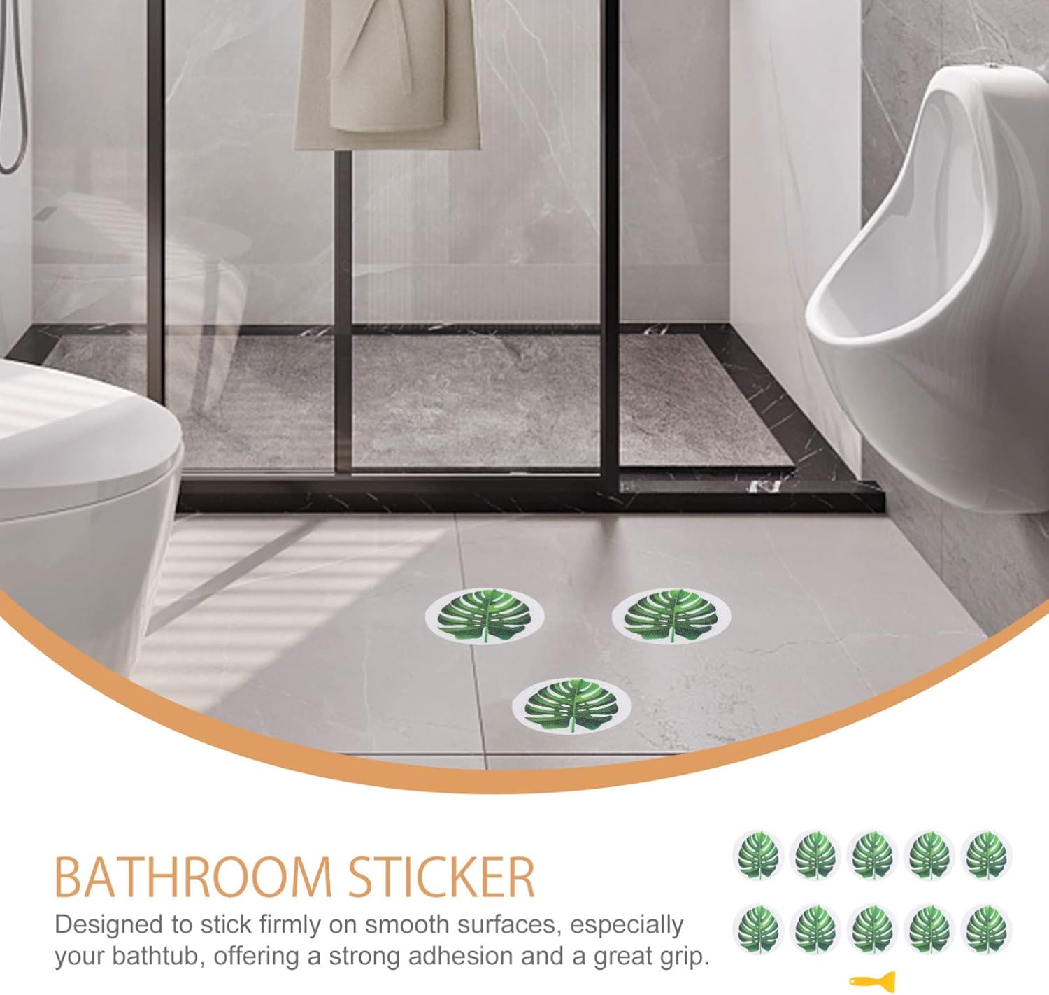 Zerodeko Peva Leaf Stickers - Safe for Bathrooms