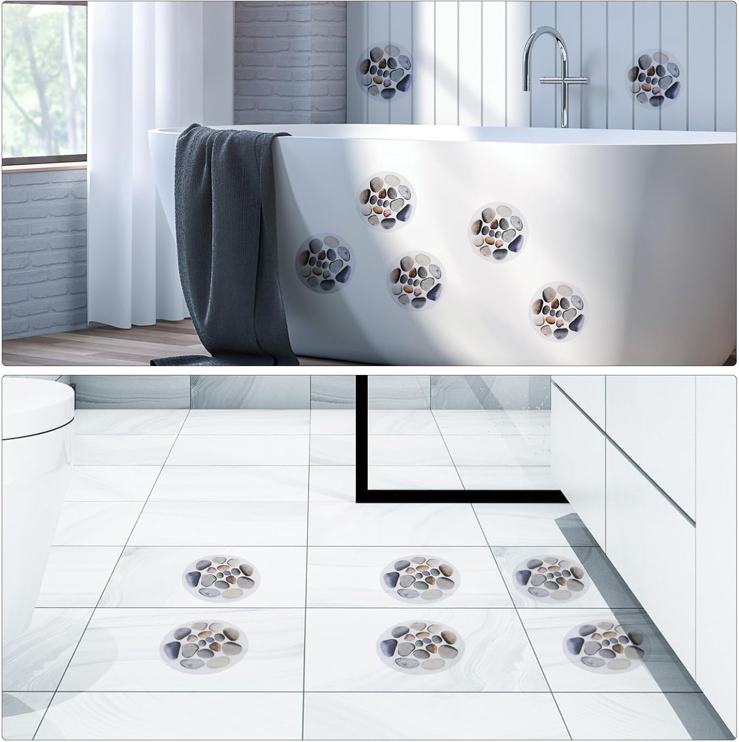 Non Slip Bathtub Stickers for Tub Safety and Anti-Fall Strips