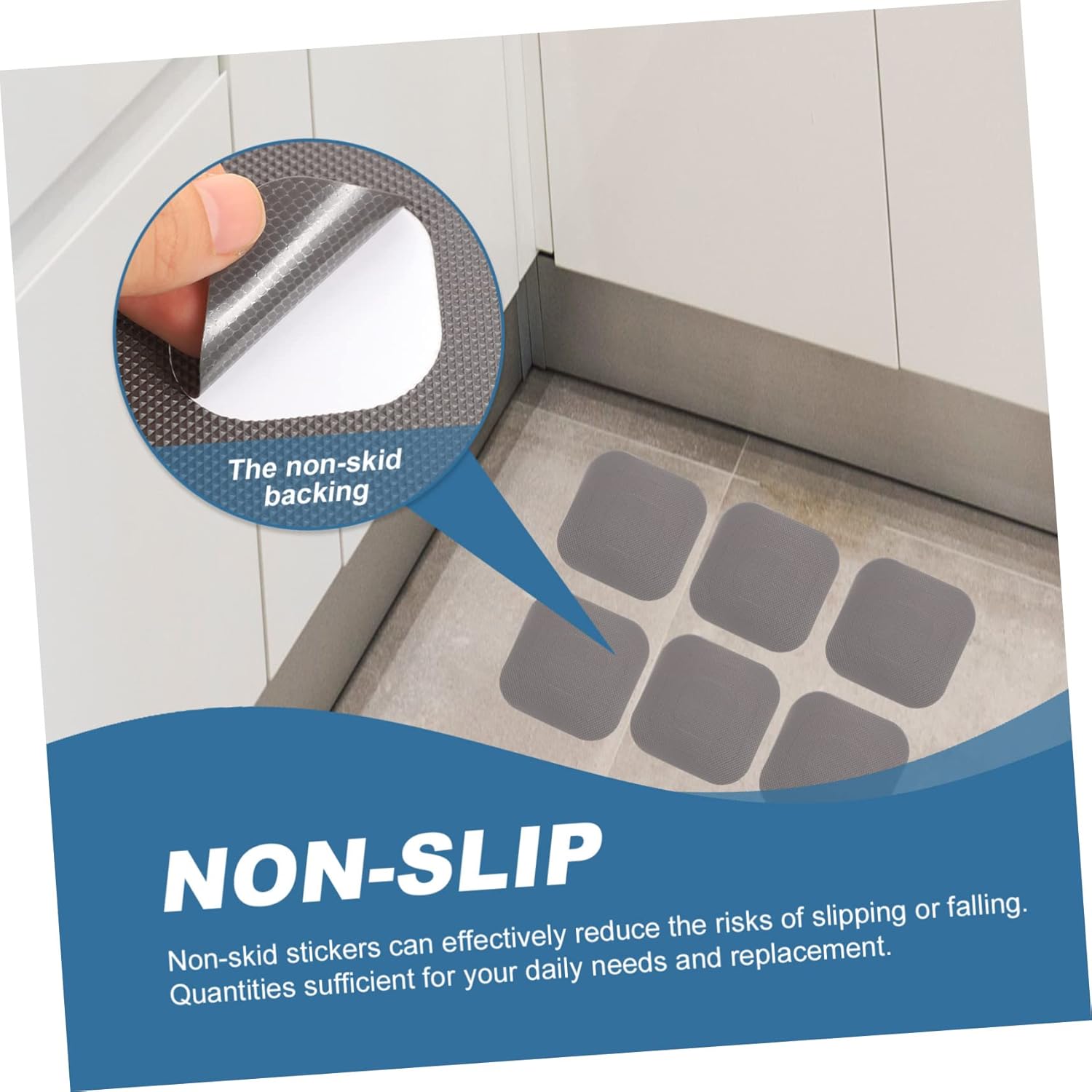 20-Sheet Non-Slip Bathroom Stickers
