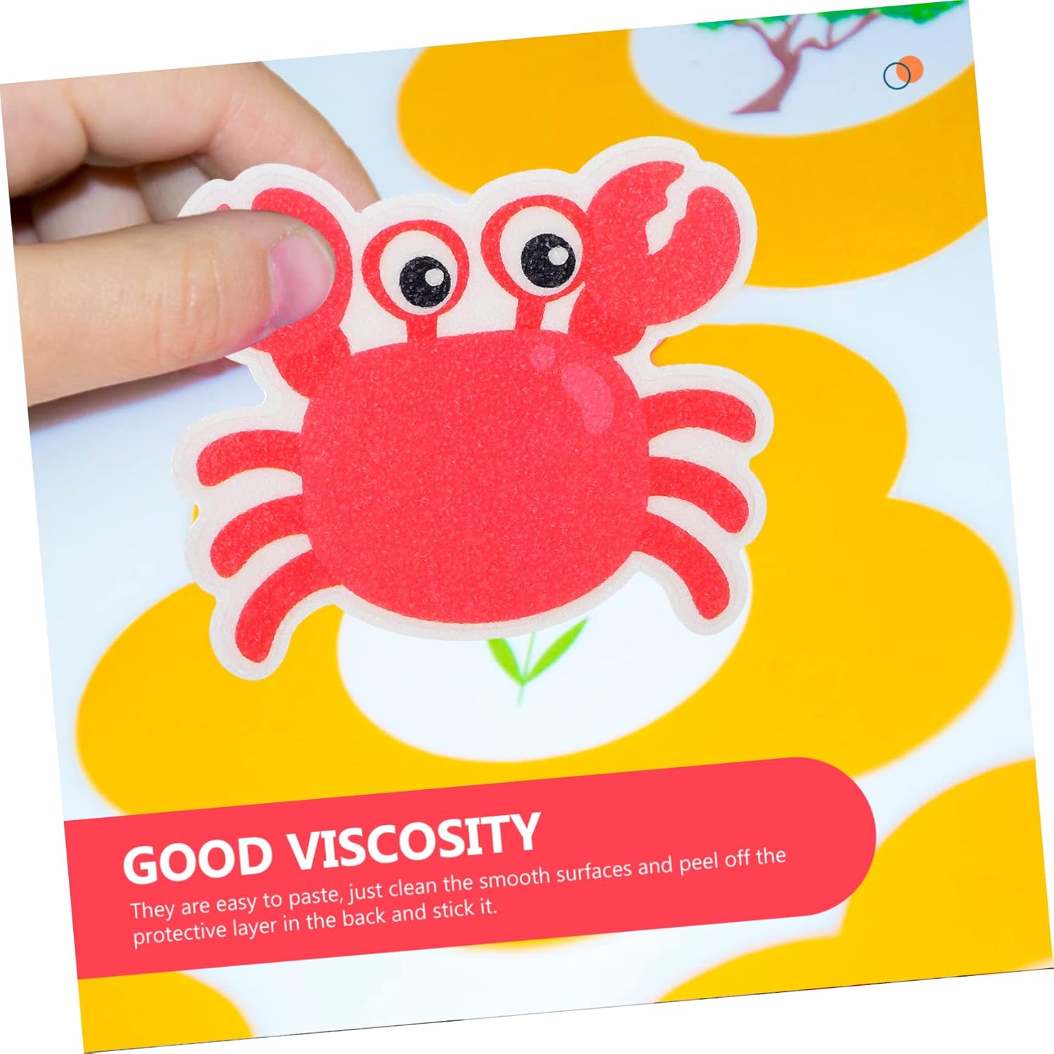 Ciieeo Anti-Slip Bathtub Stickers with Cartoon Animals 21 Pieces Set