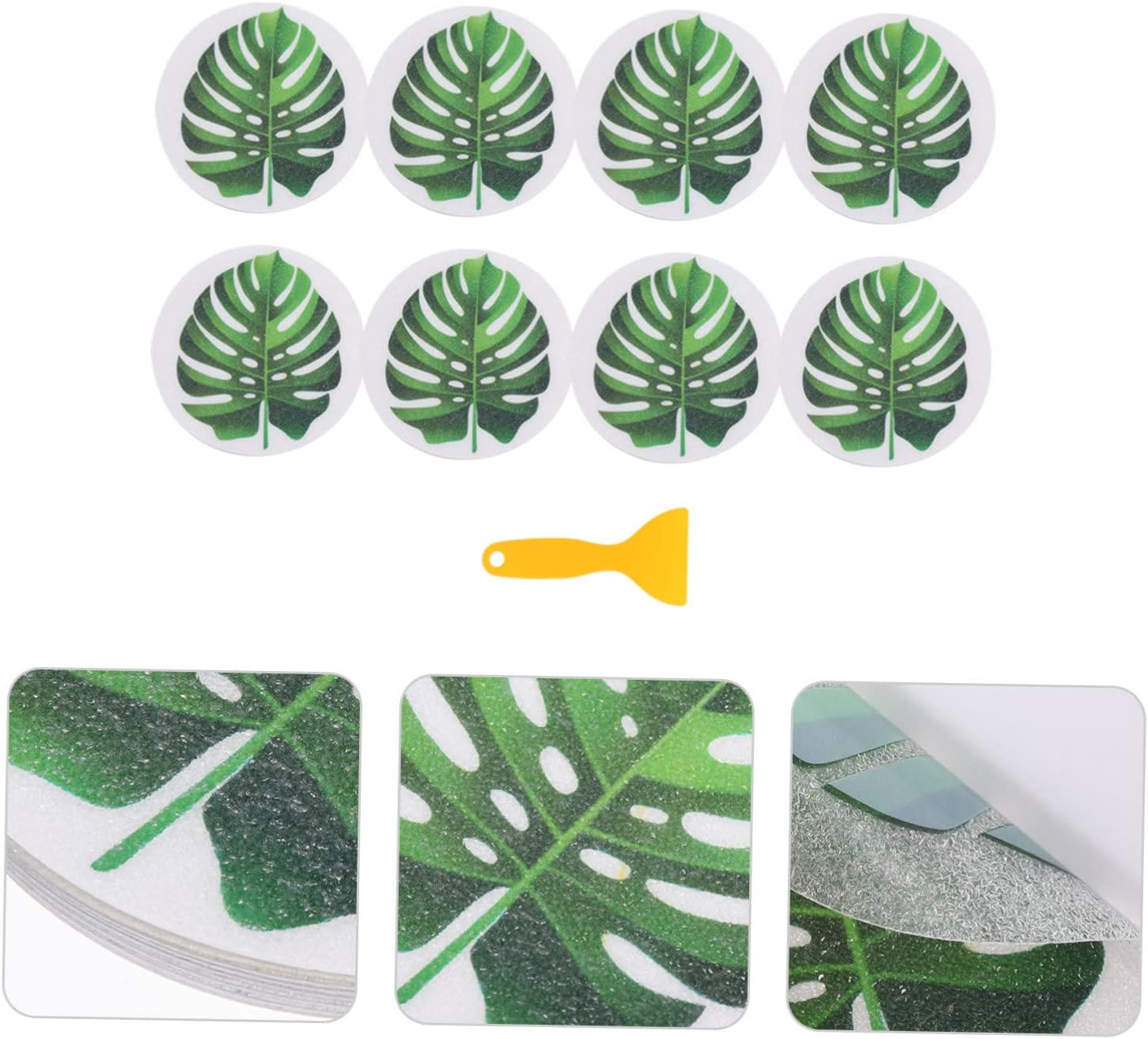 GLEAVI Bathtub Non-Slip Stickers Leaf Design for Kids and Adults