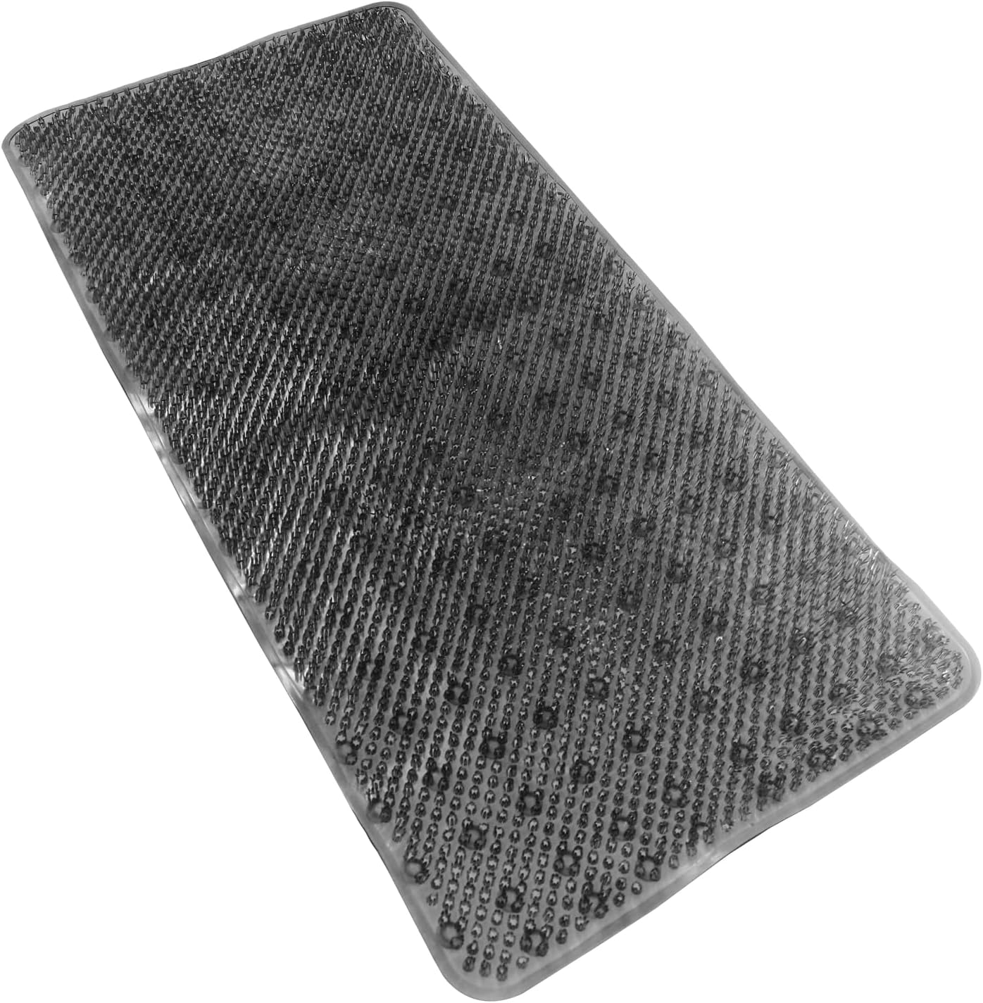 Anti-Slip Bath Mat with Suction Cups 30x16 Grey