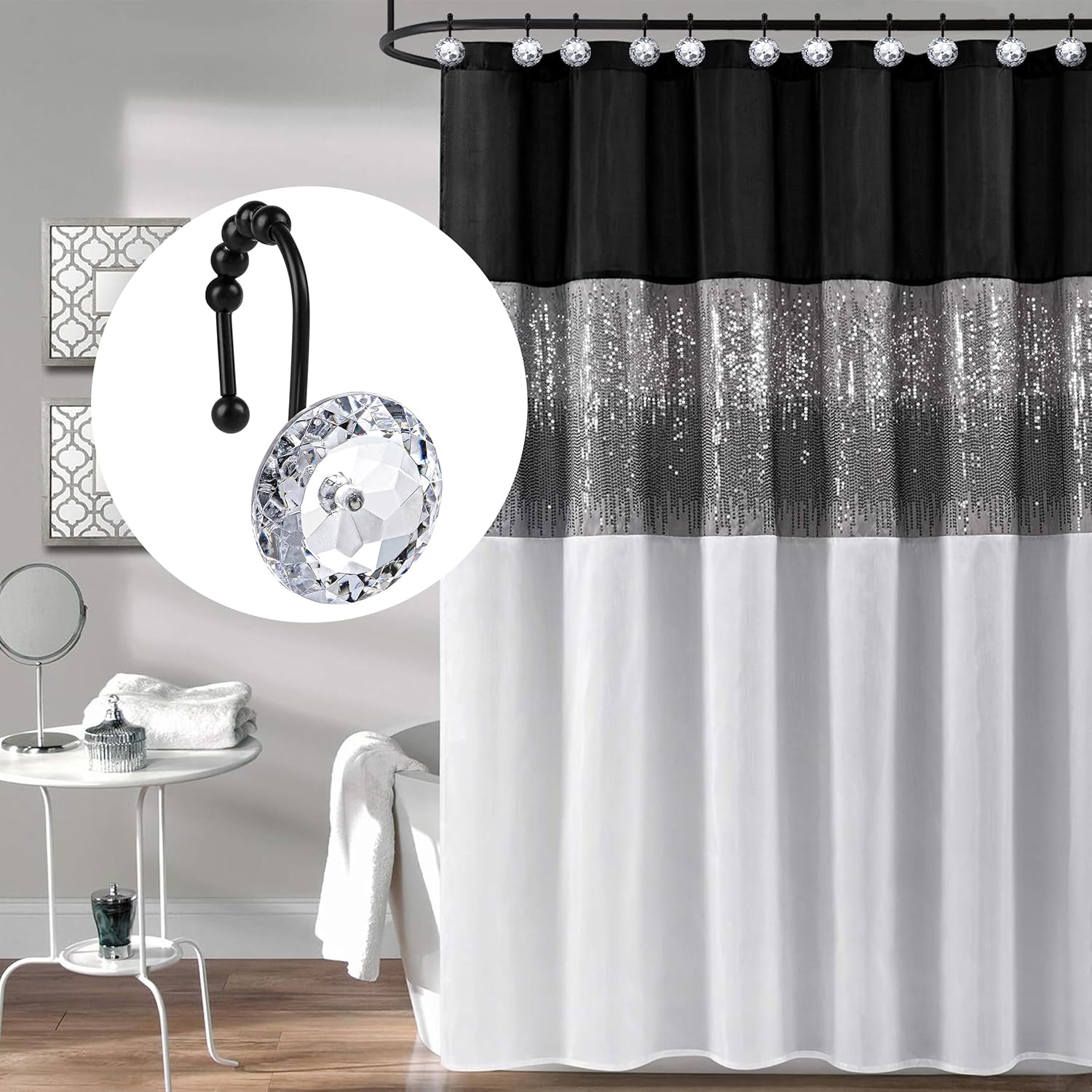 Sunlit Diamond Crystal Showers