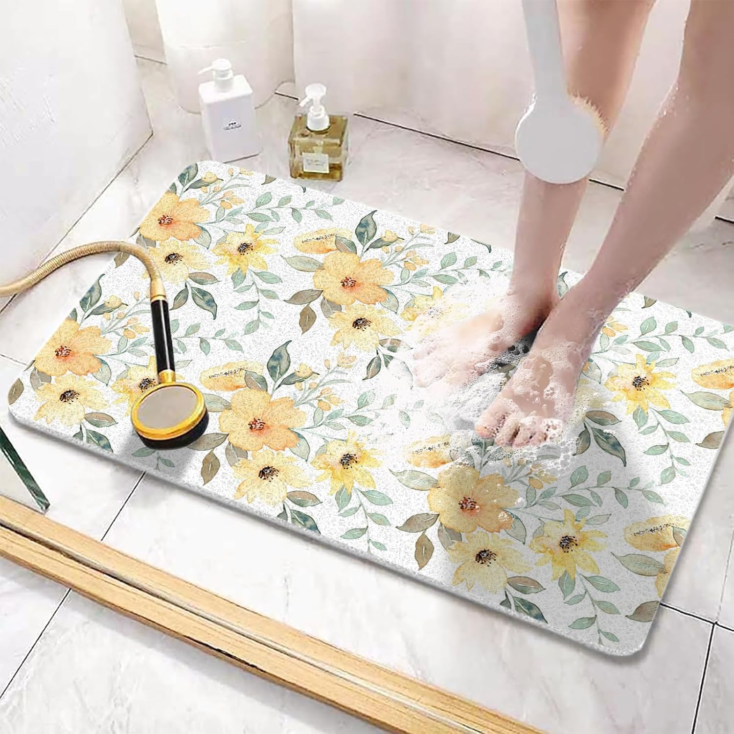 Ergonomic Square Square shower mat