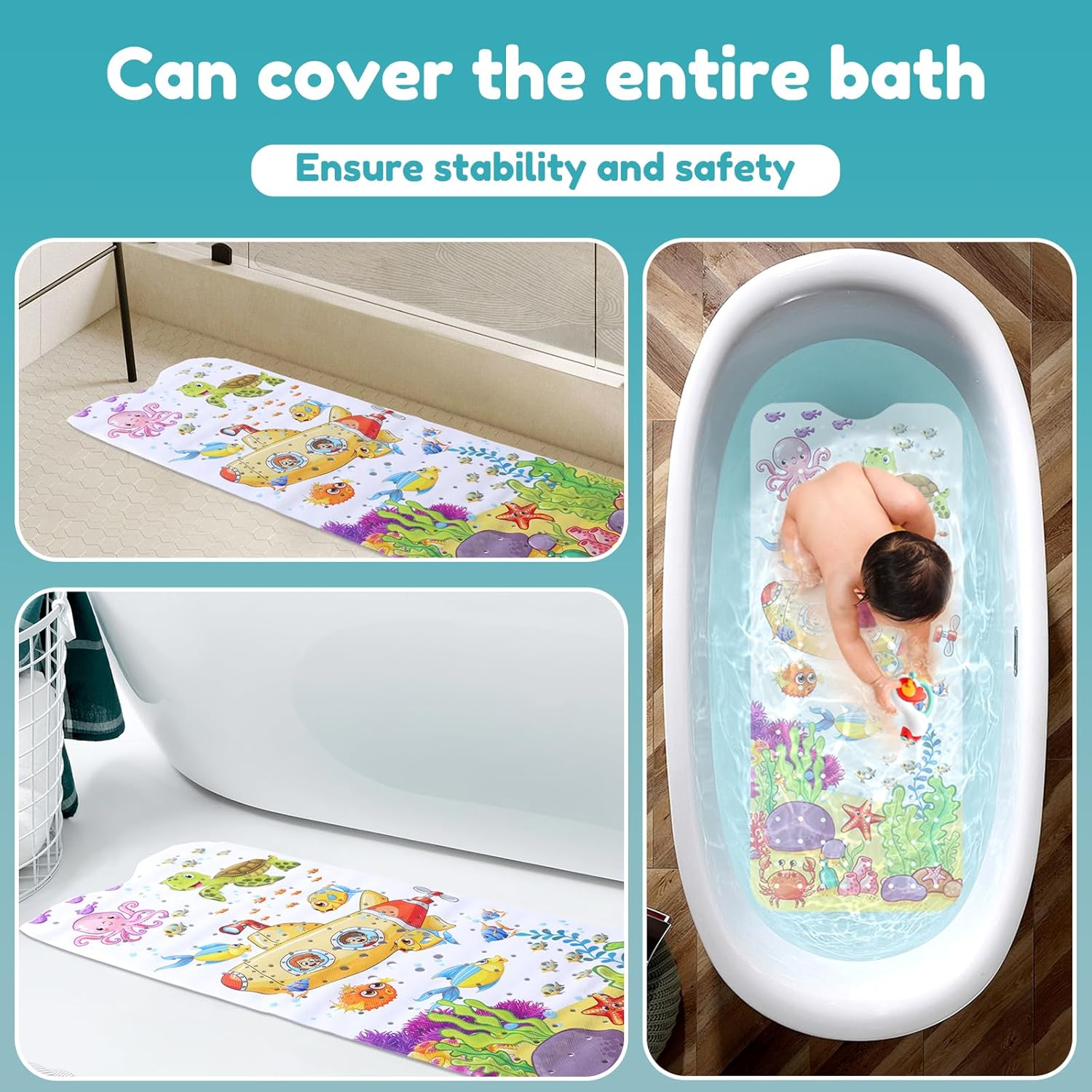 Safe and fun bath mat for kids