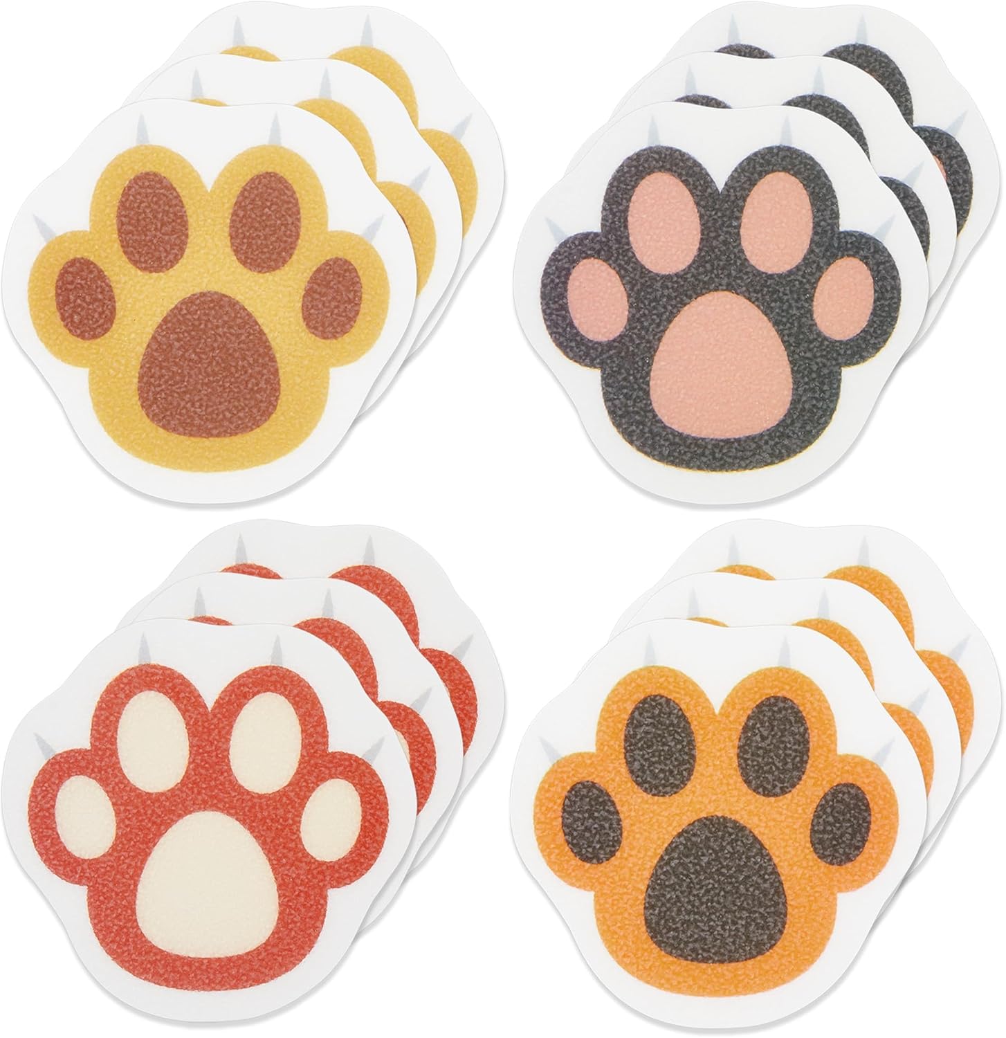 12PCS Cats Claw Non-Slip Bathtub Stickers