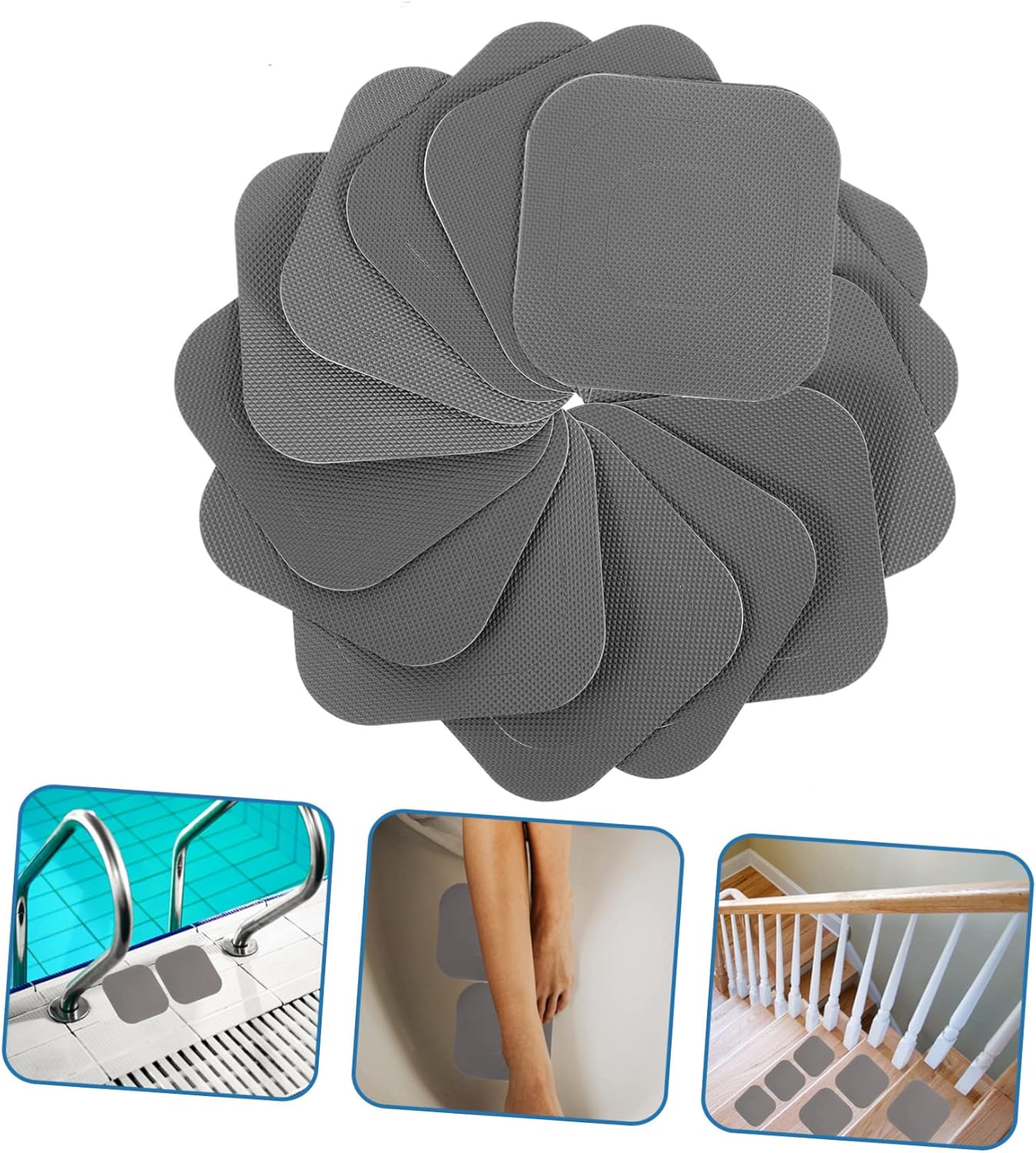 Safety First Anti-Slip Bath Tub Stickers for Easy Grasp