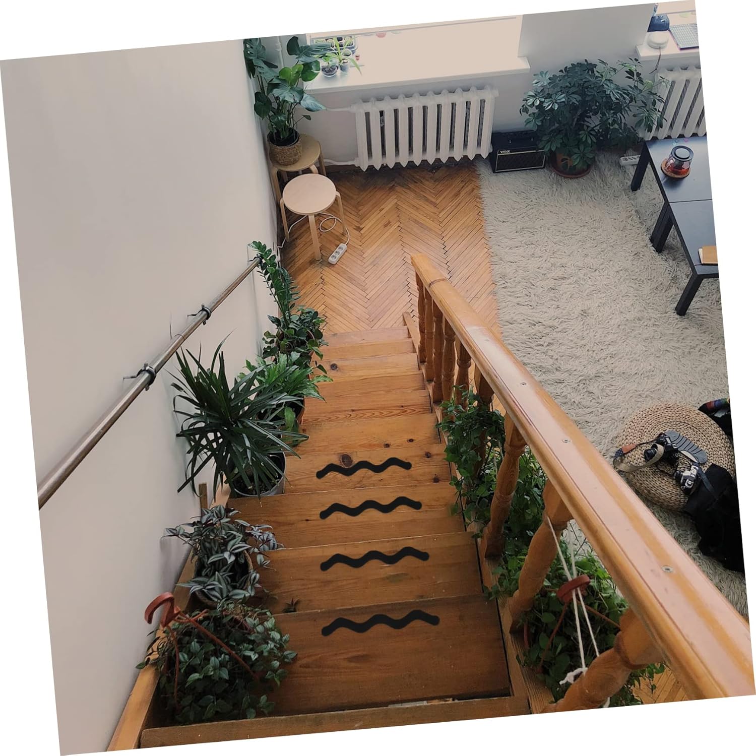 Bathroom Non-Slip Sticker Set - Elderly-Friendly Transparent Peva Sticker for Stairs