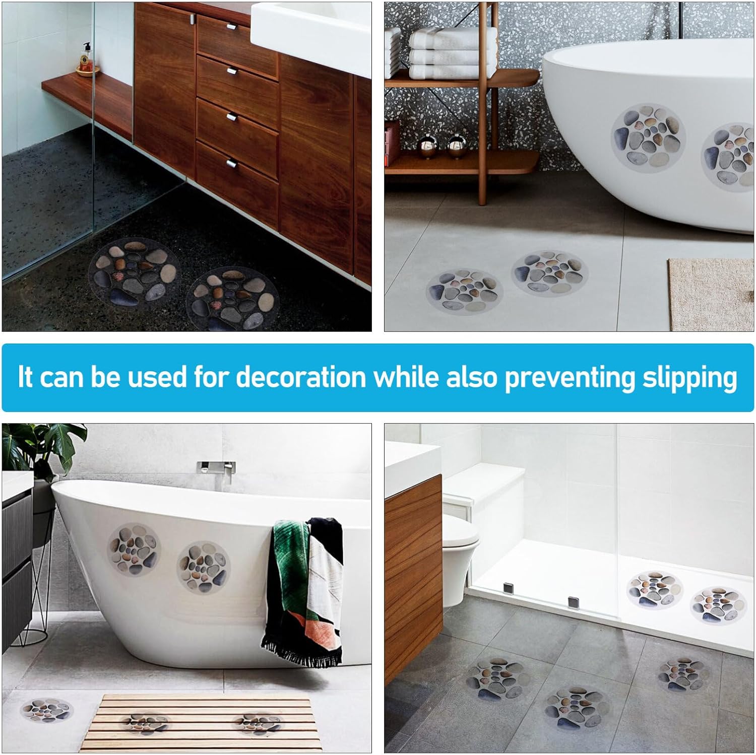 Non Slip Bathtub Stickers for Tub Safety and Anti-Fall Strips