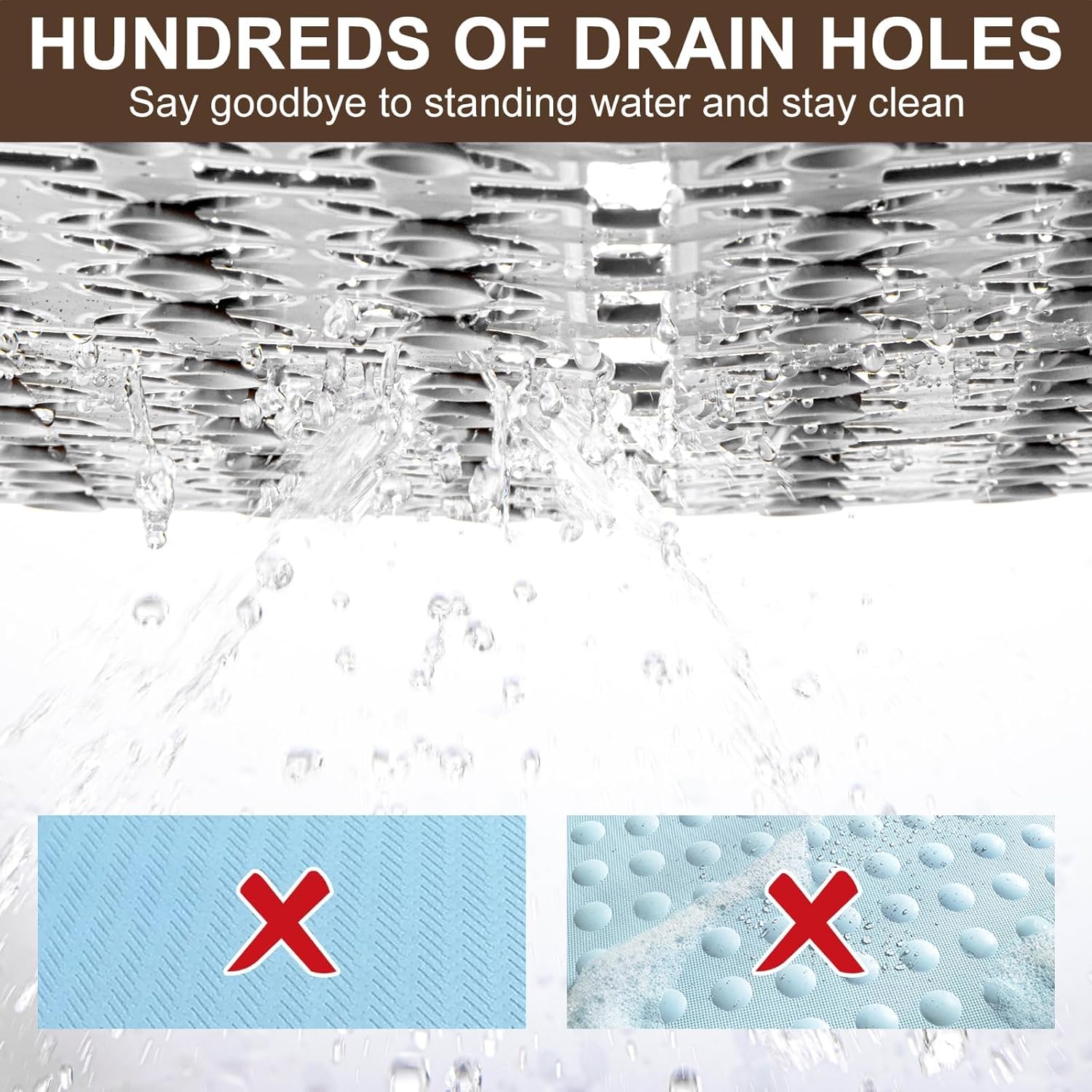 Perfect Size Non-Slip Bathtub Mat for Elderly Kids