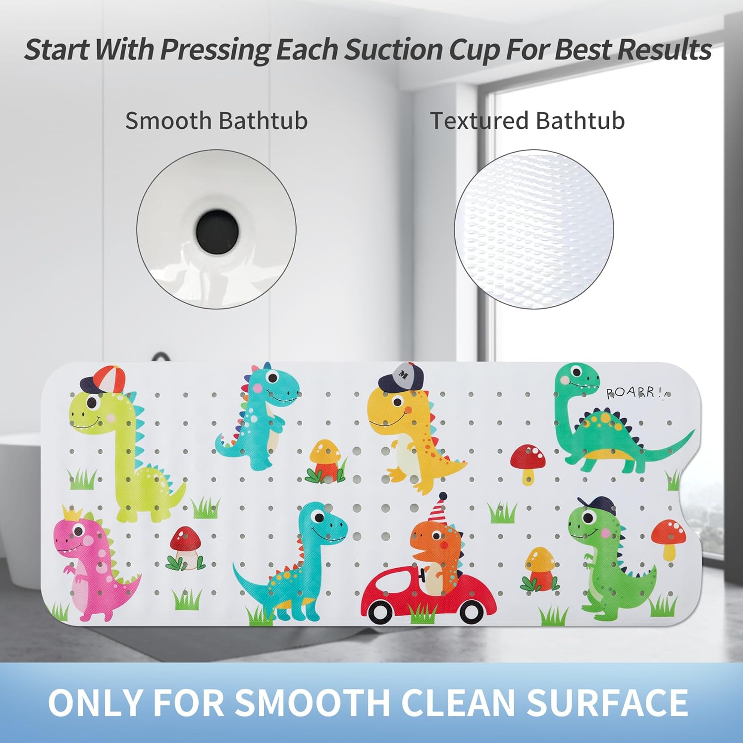 TIMEOUTS Bath Mat for Kids