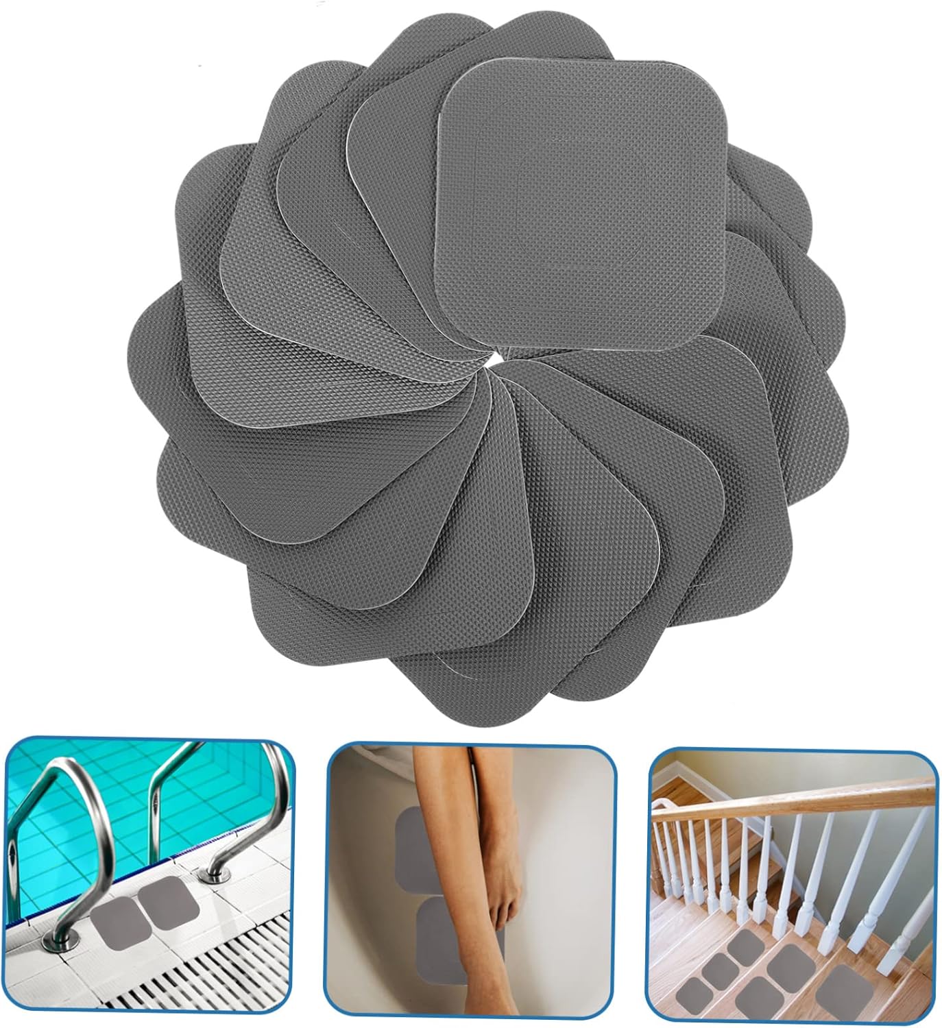 STOBAZA Peva Non-Slip Bathtub Stickers 20 Piece Set
