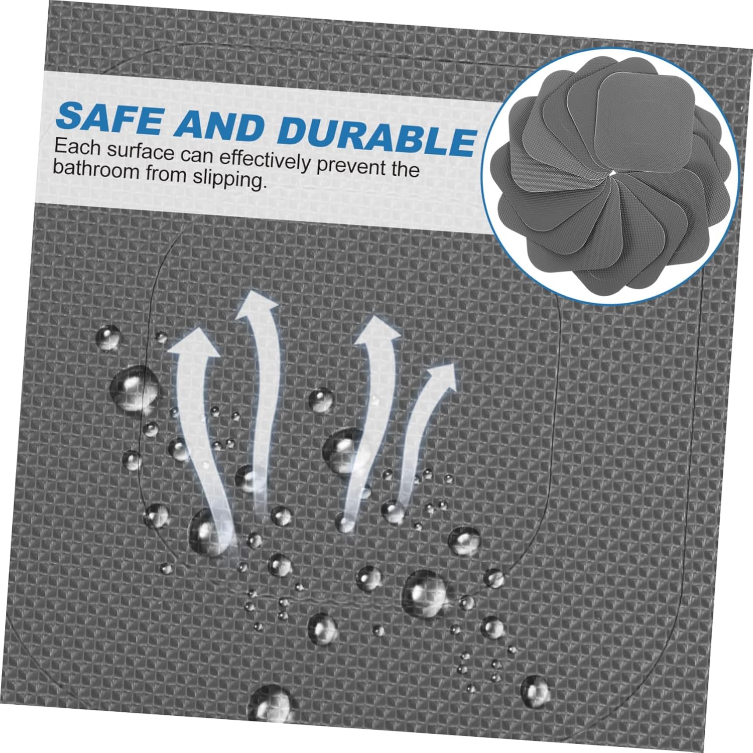 20-Sheet Non-Slip Bathroom Stickers