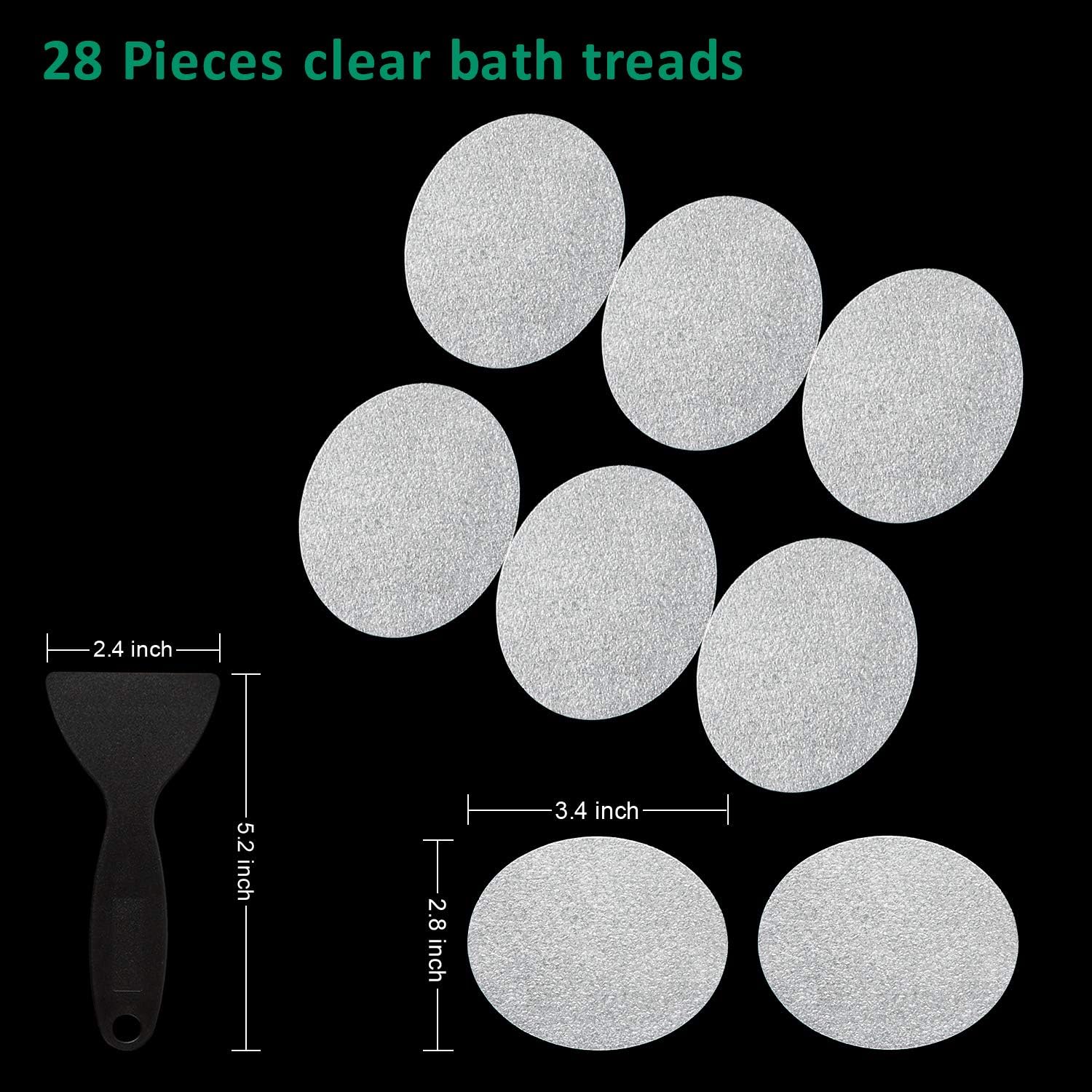Non-Slip Bathtub Stickers Safe Durable Anti-Slip Bath Sticker Set